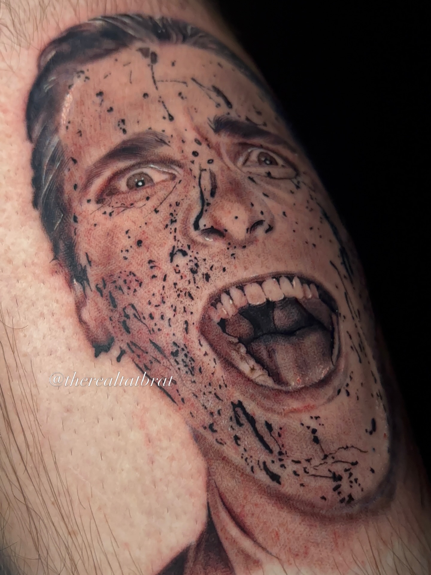 Tattoo by @therealtatbrat — realism, dark_realism