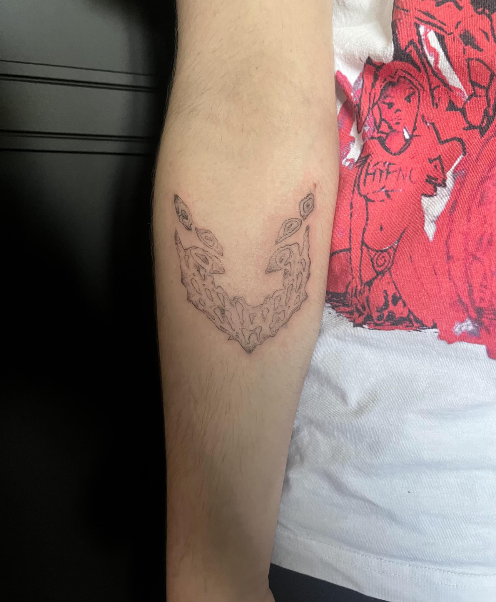 Geometric pattern geometric tattoo on the forearm by kacper