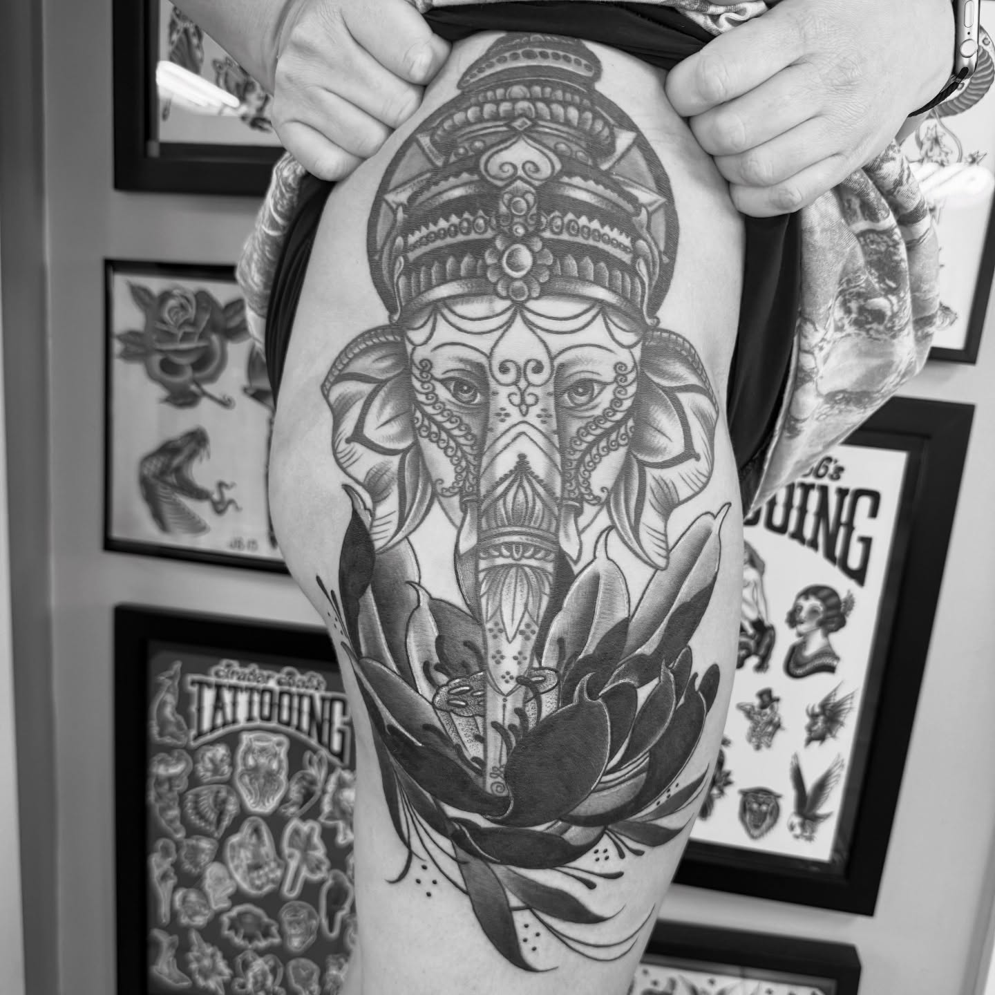Tattoo by @artbyb_sitc — black_and_grey
