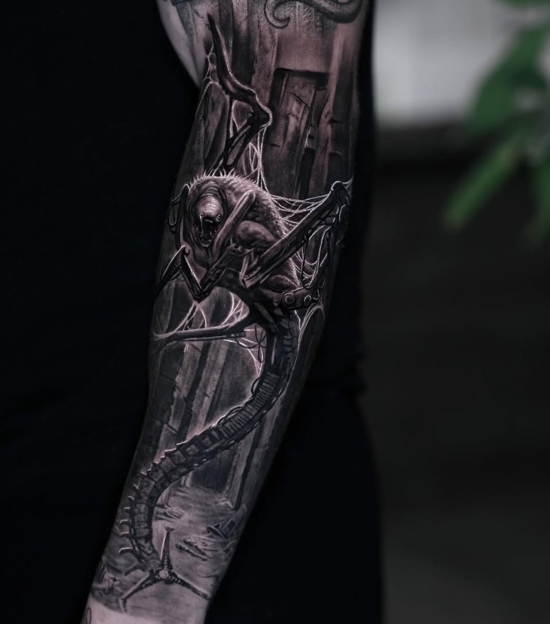 Tattoo by @davidxtattoos — realism, dark_realism