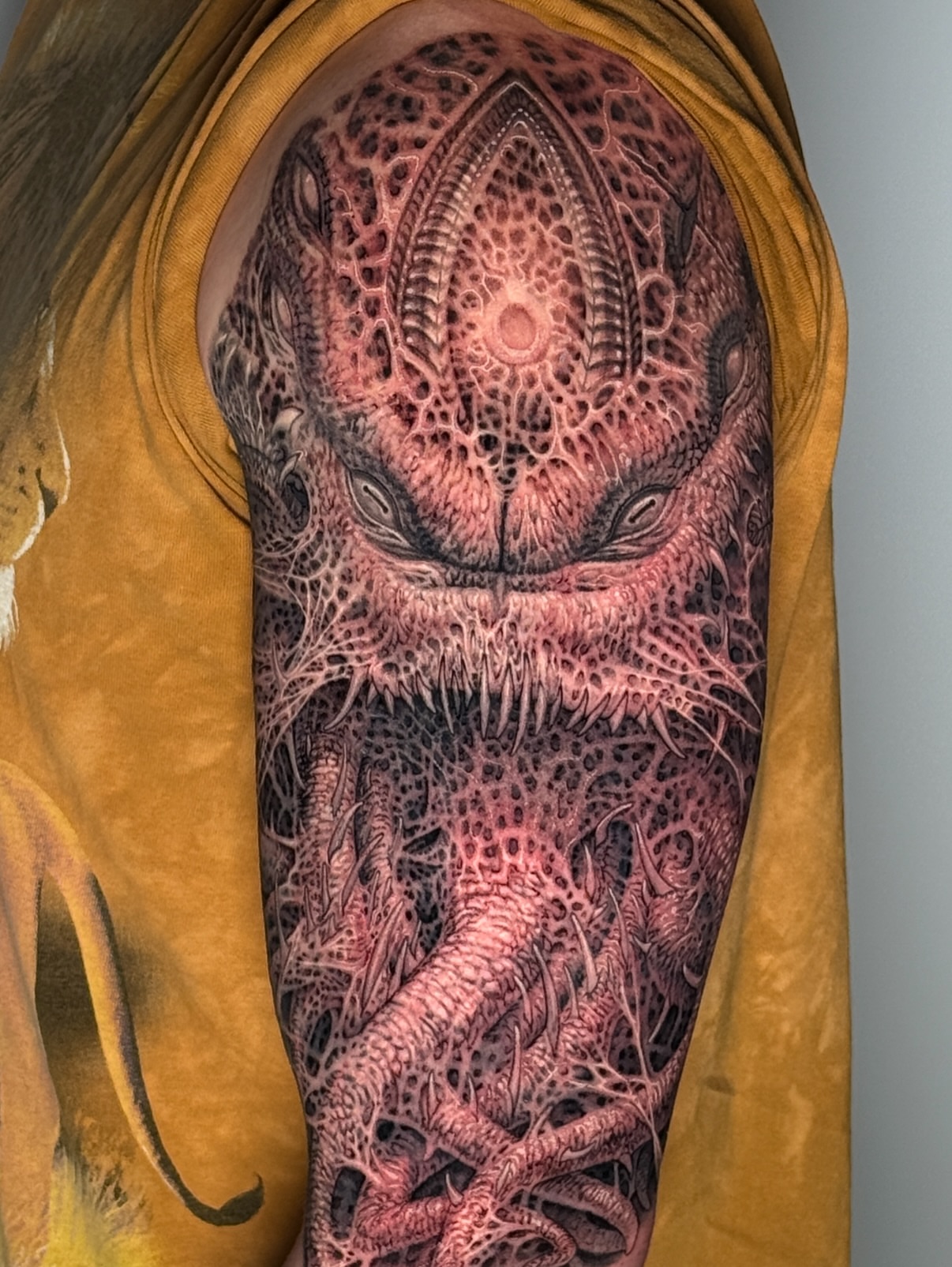 Tattoo by @everonwardink — dark_realism, dotwork