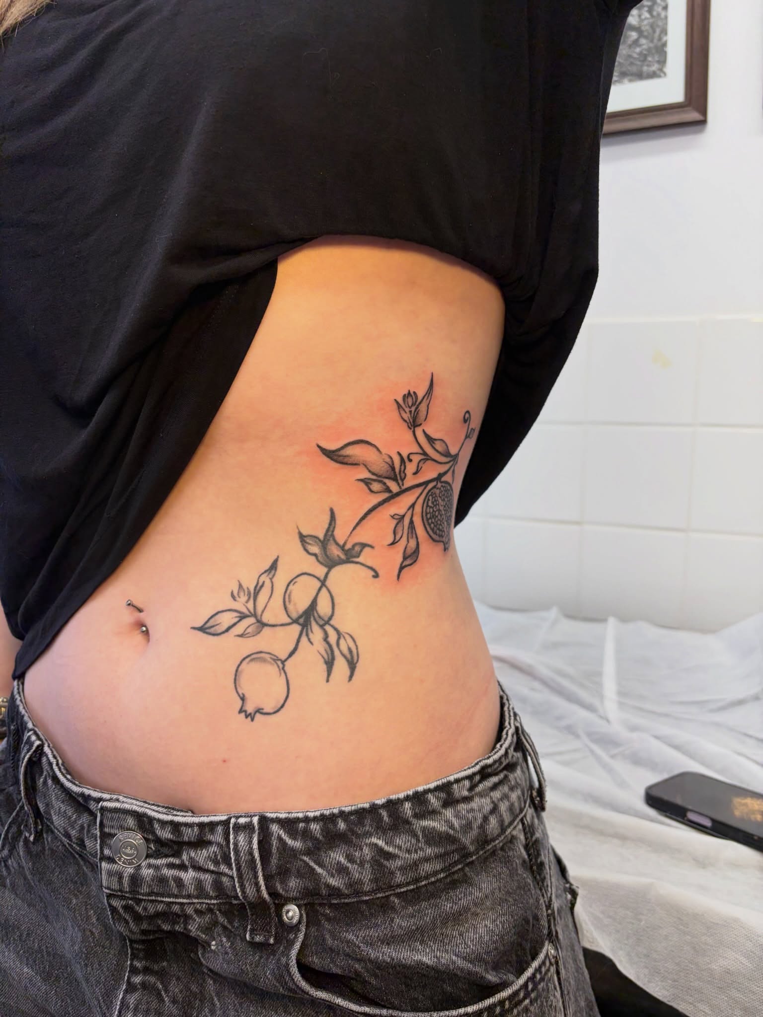Tattoo by @mushypokes — black_and_grey