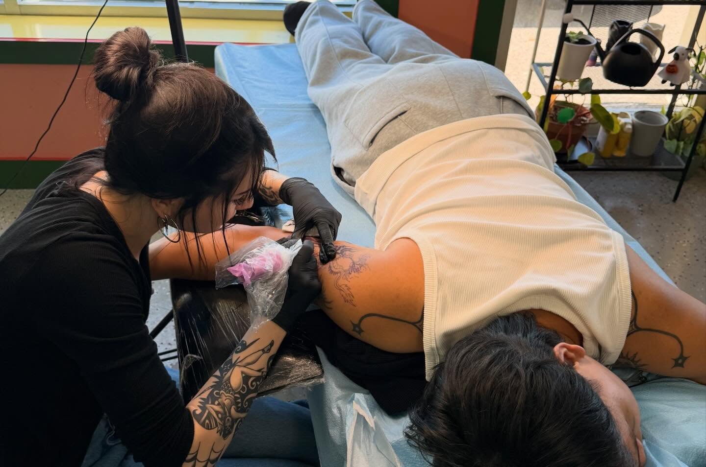 Tattoo artist American traditional tattoo on the torso by Bria🩸