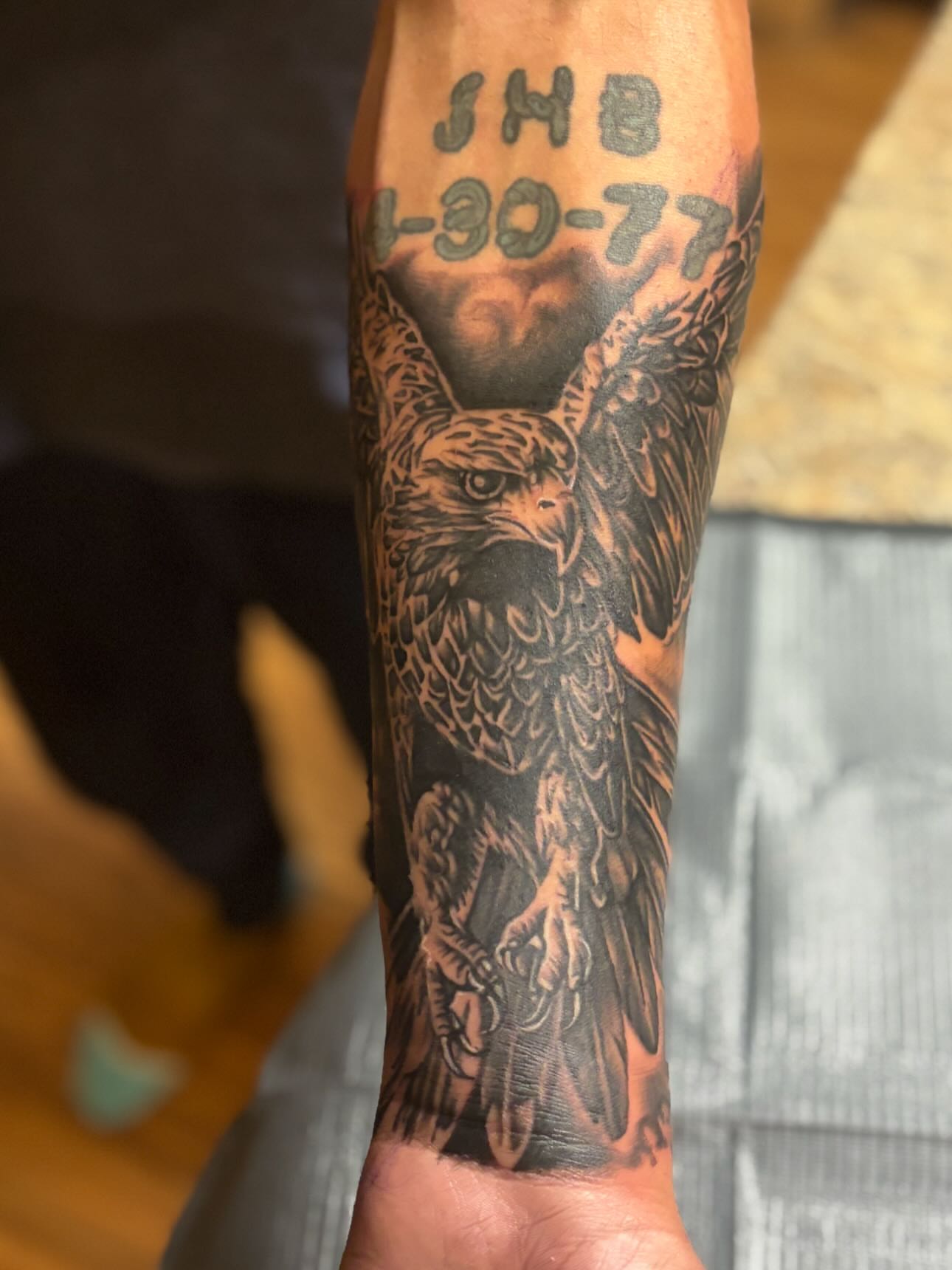 Tattoo by @jesusmunster — black_and_grey