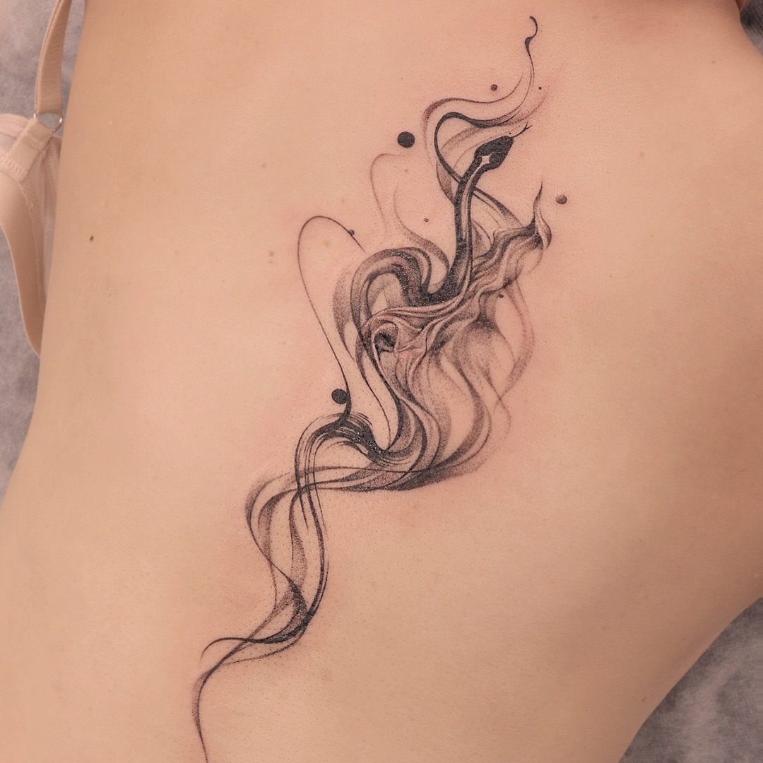 Tattoo by @irislamht — black_and_grey