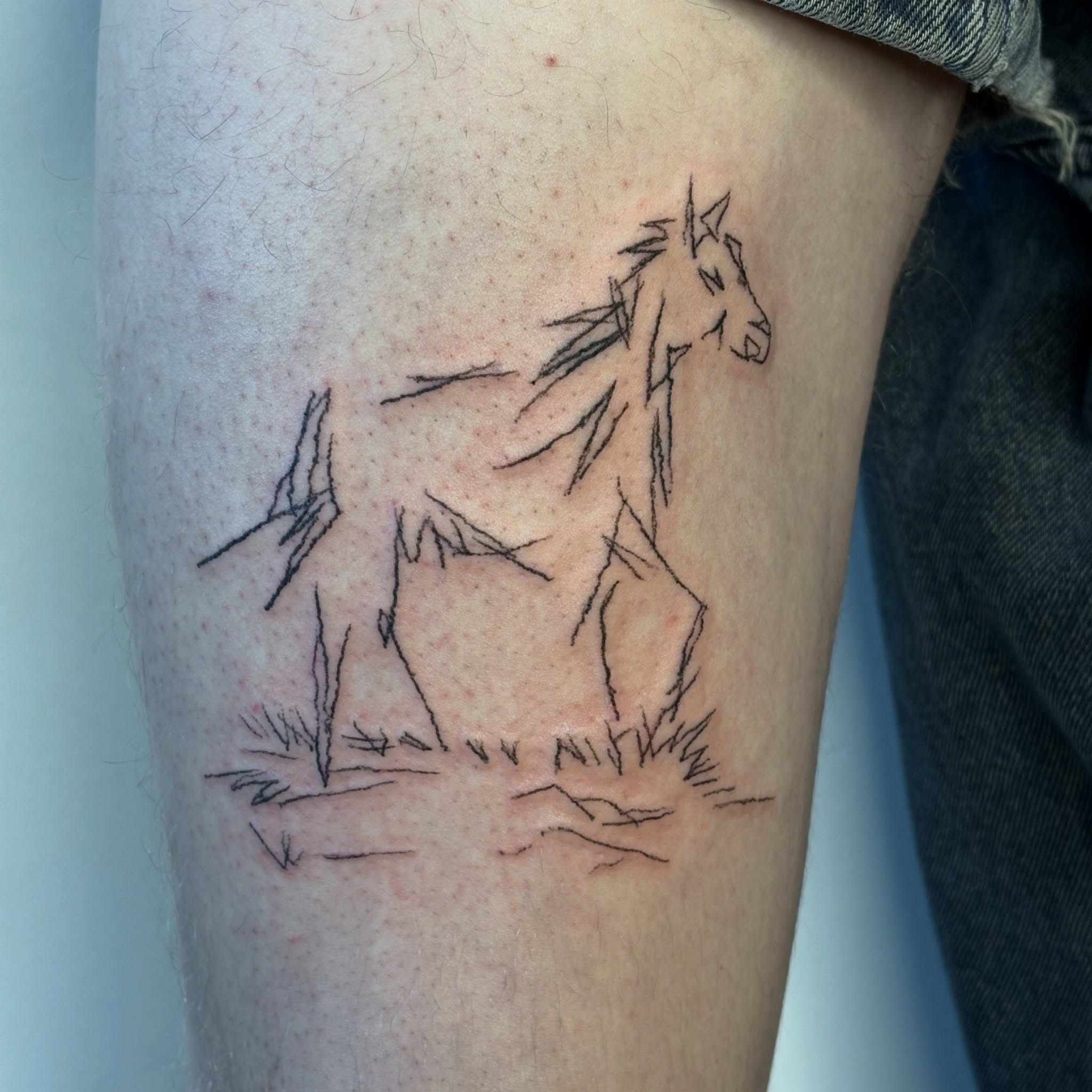 Tattoo by @seayalaterpirate — minimalist