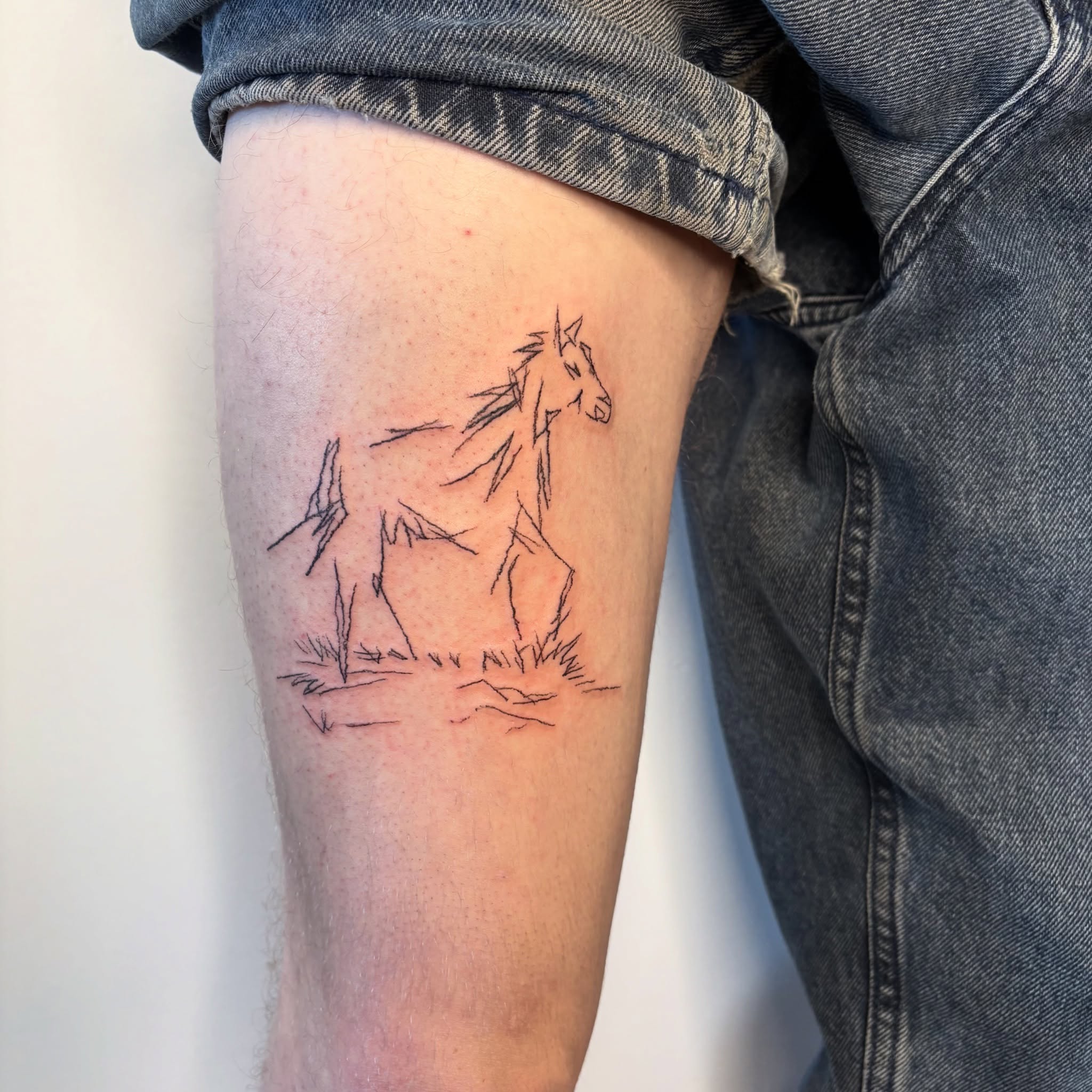 Tattoo by @seayalaterpirate — geometric