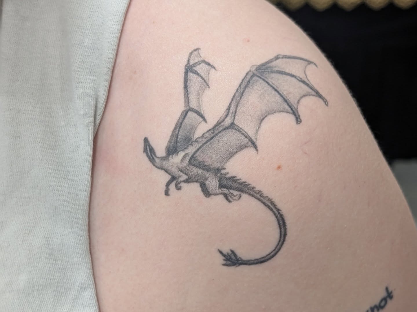 Tattoo by @kikiquinncreative — black_and_grey
