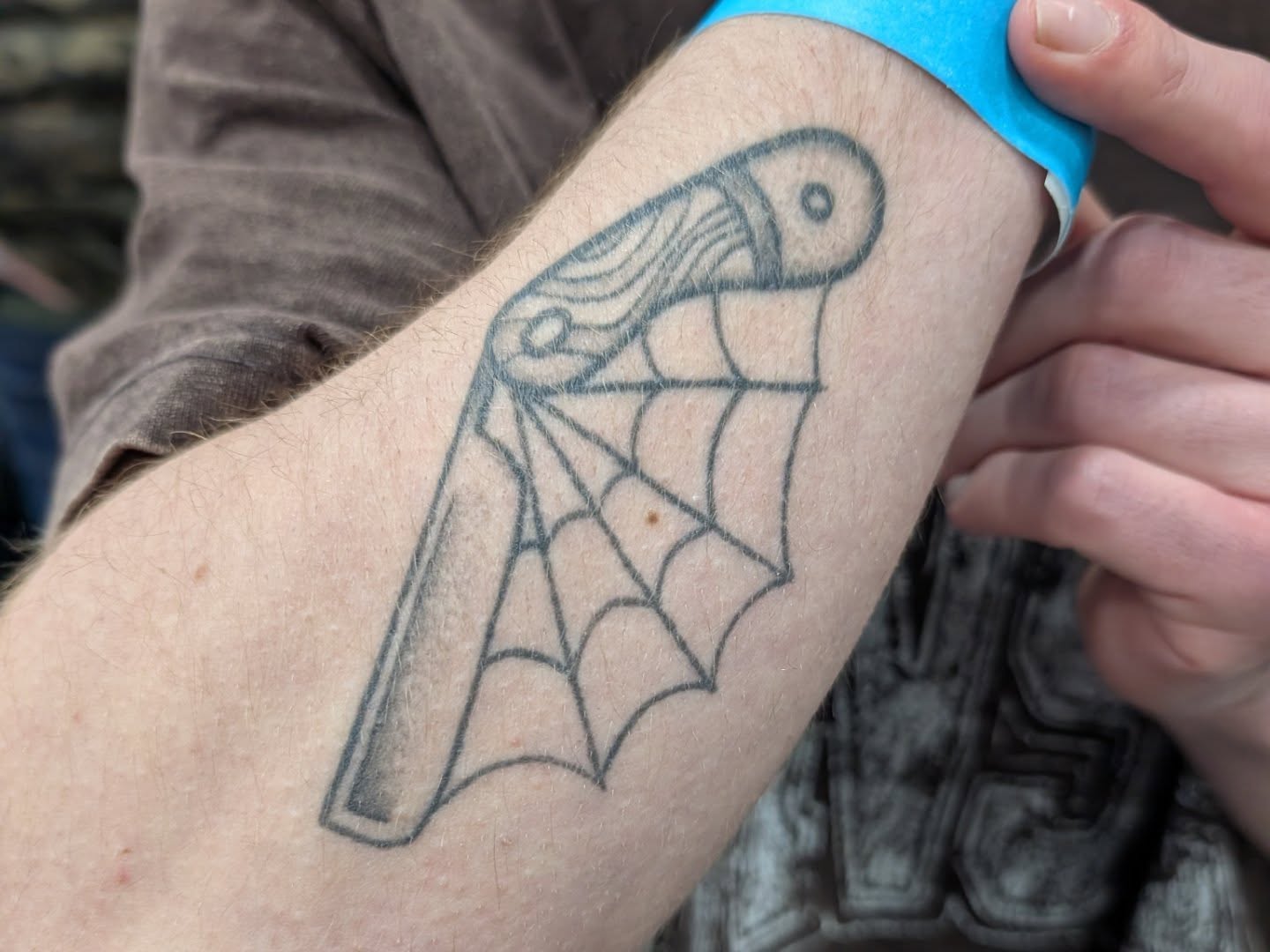 Tattoo by @kikiquinncreative — black_and_grey