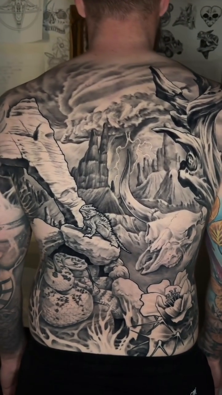 Tattoo by @oakadams โ black_and_grey, realism