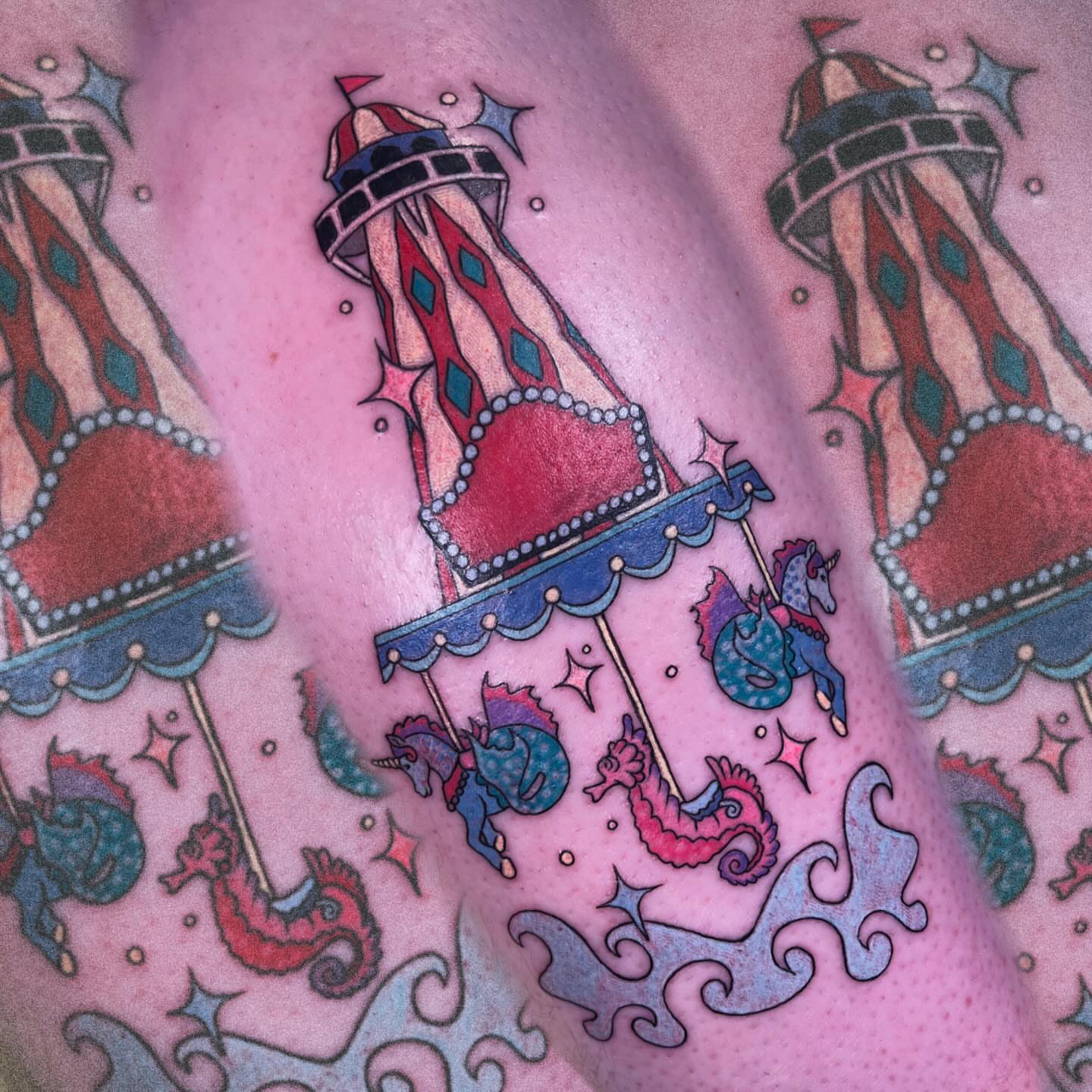 Tattoo by @triple888tattoos — new_school, illustrative