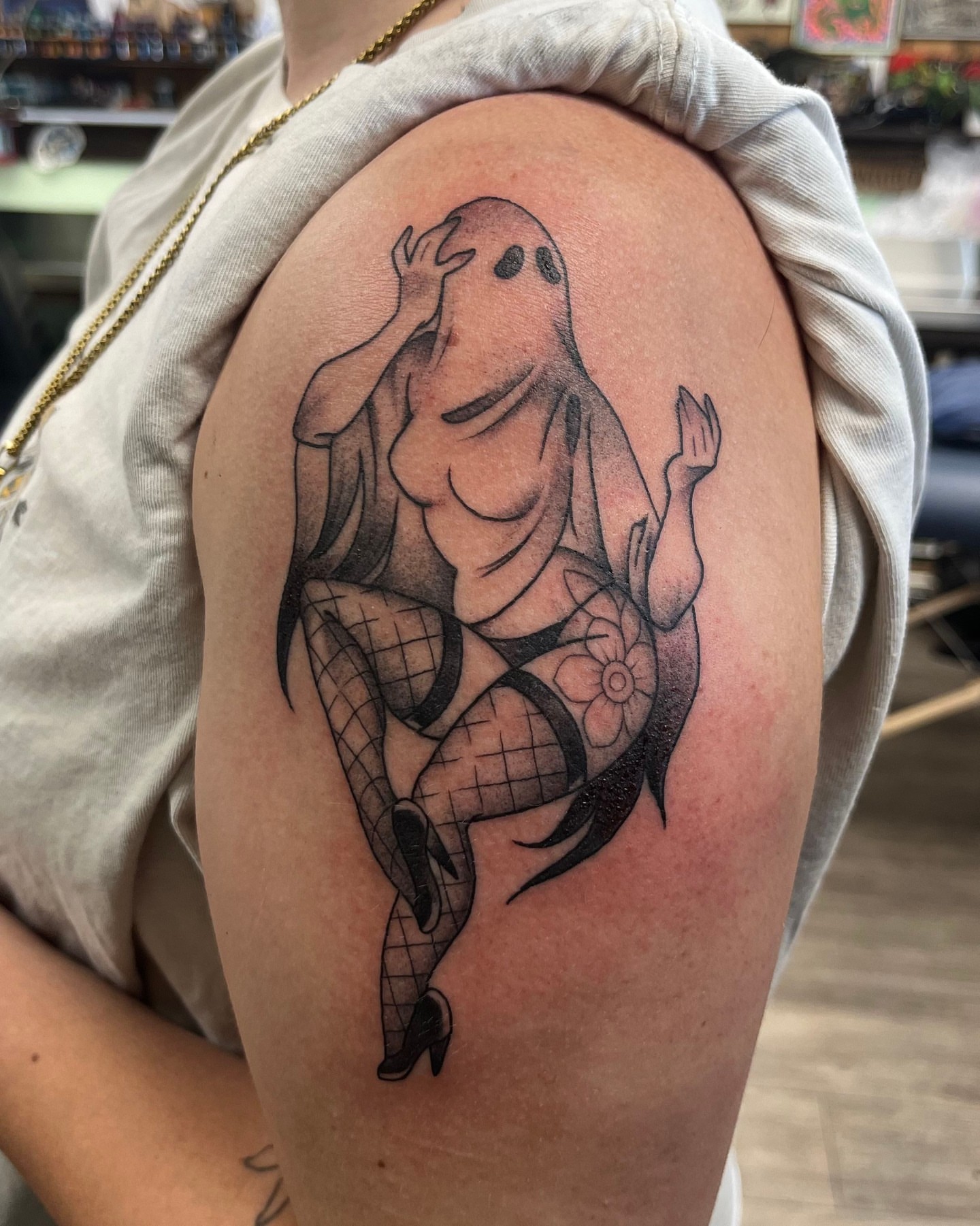 Tattoo by @leith_tattoo — black_and_grey