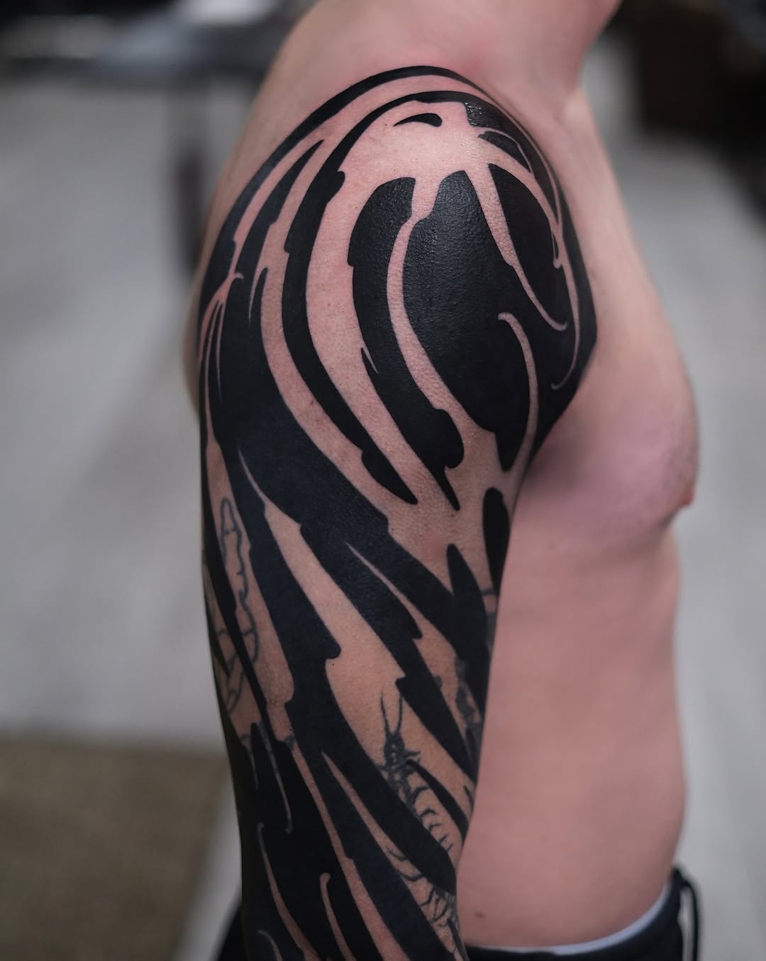 Tattoo by @deadssoul — blackwork