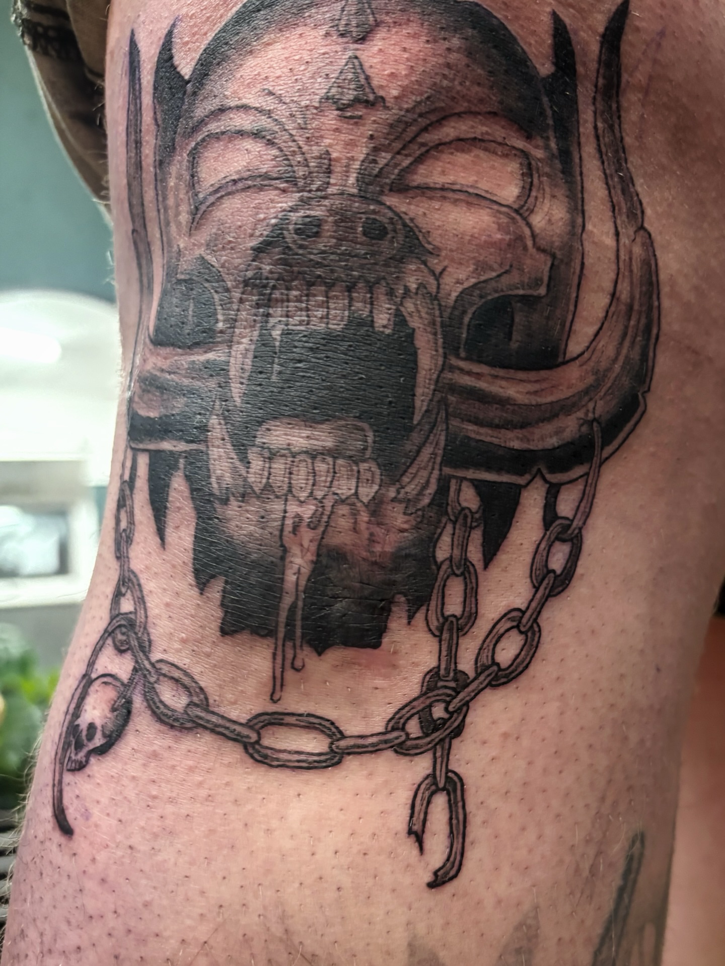 Tattoo by @scorchedbones_ — dark_realism