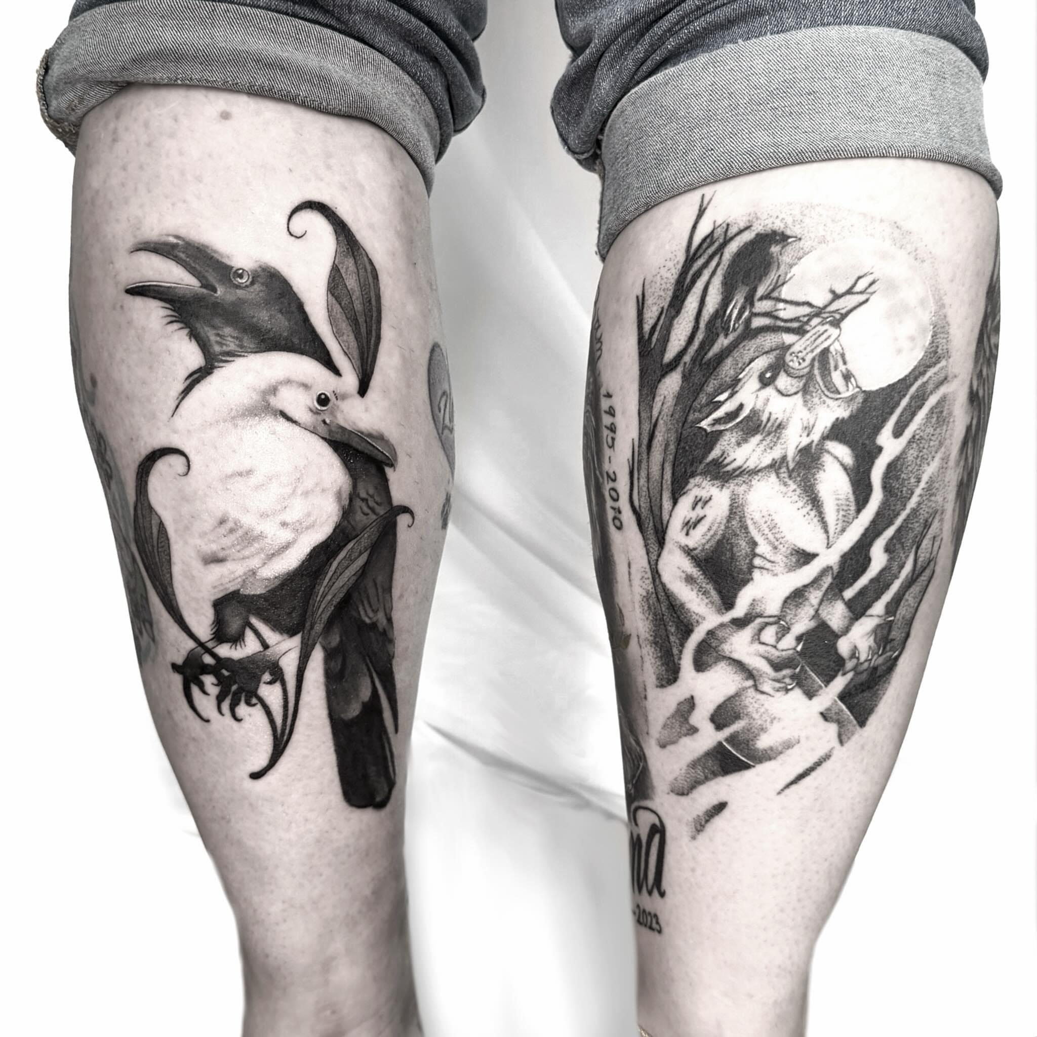 Tattoo by @derracula — black_and_grey, realism