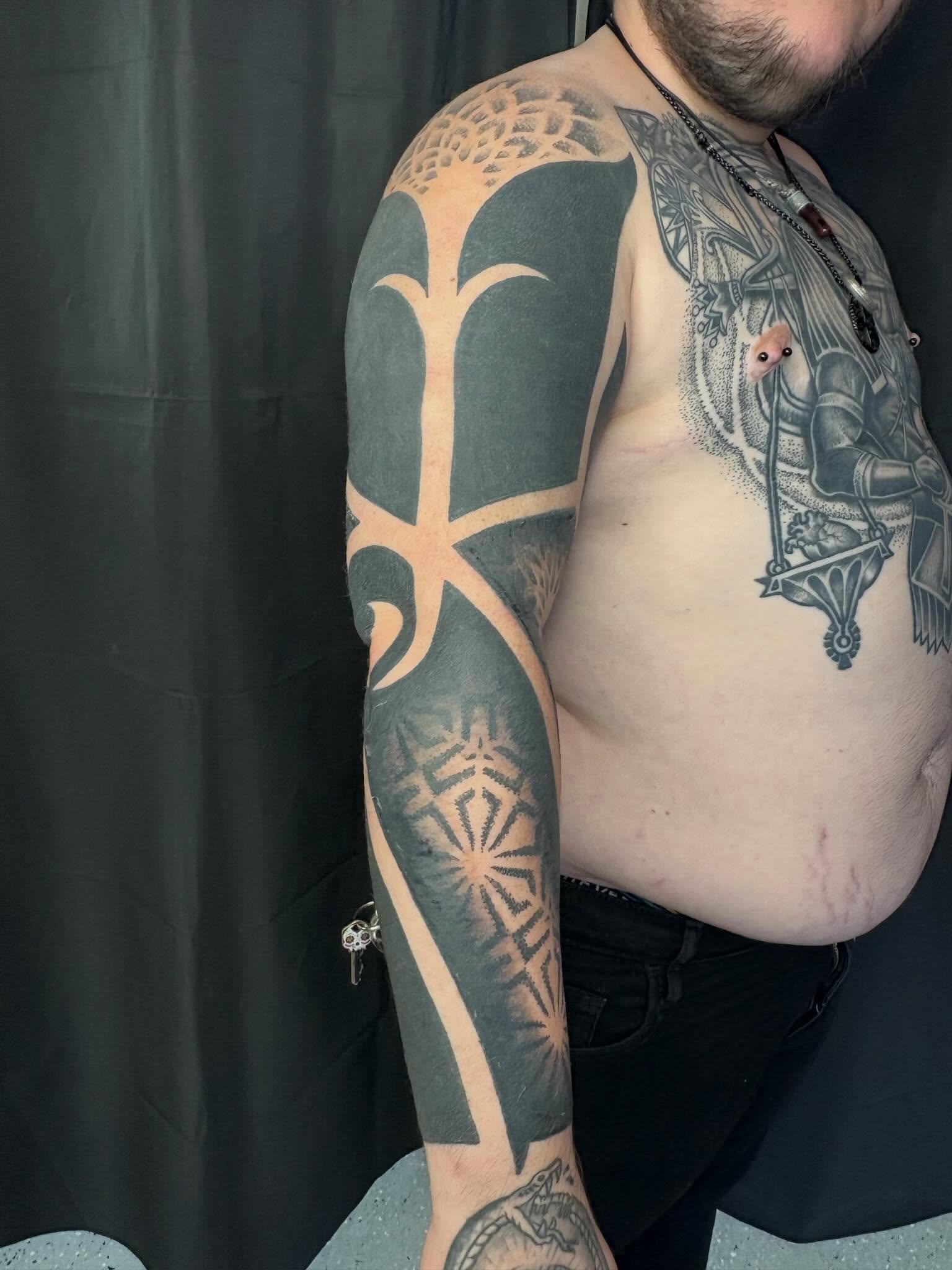 Tattoo by @dustintouchton — geometric