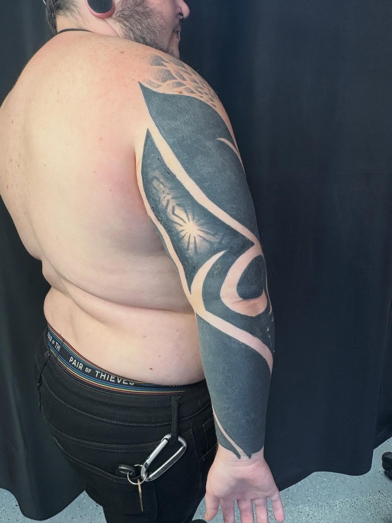 Tattoo by @dustintouchton — black_and_grey