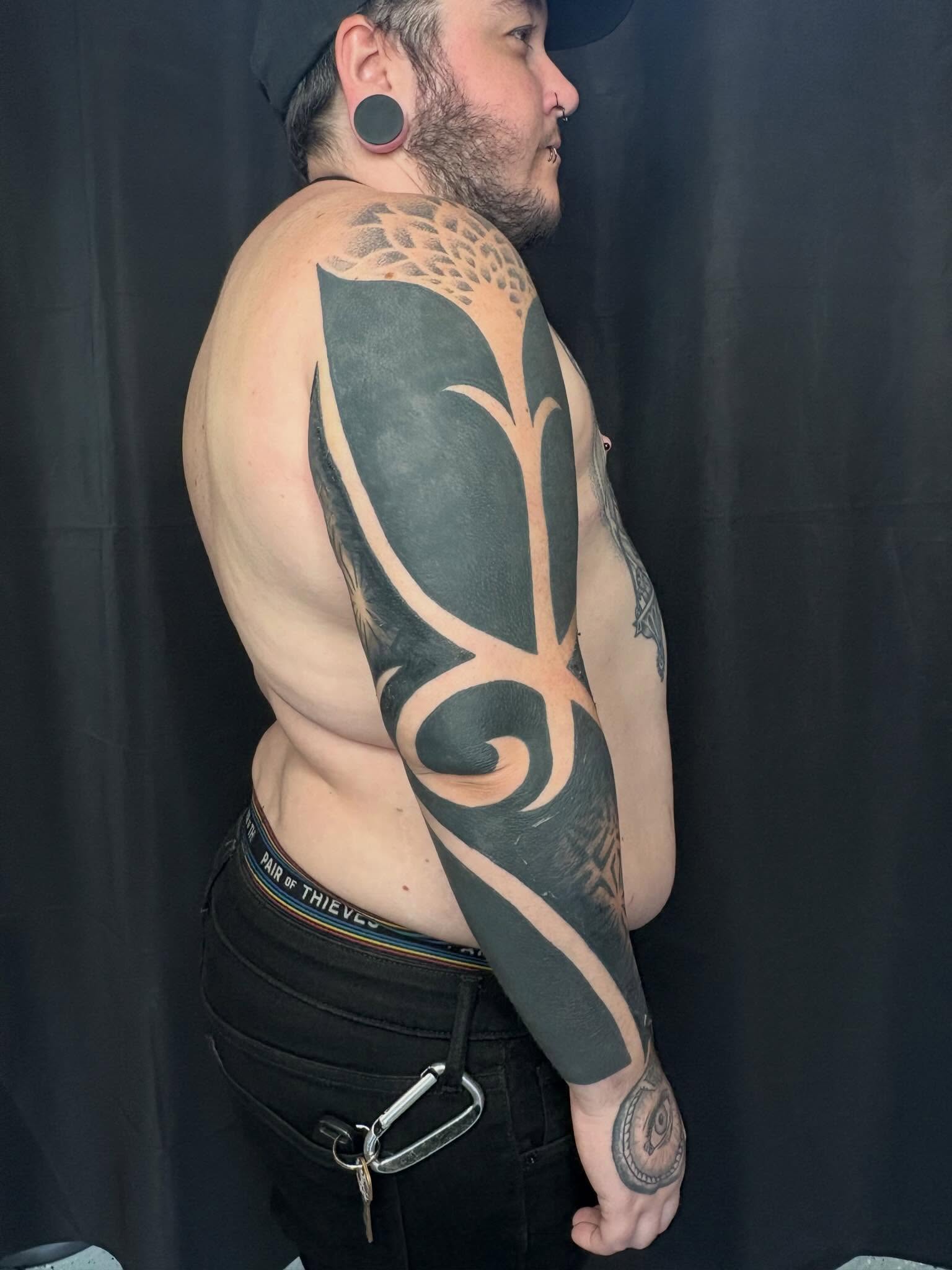 Tattoo by @dustintouchton — tribal