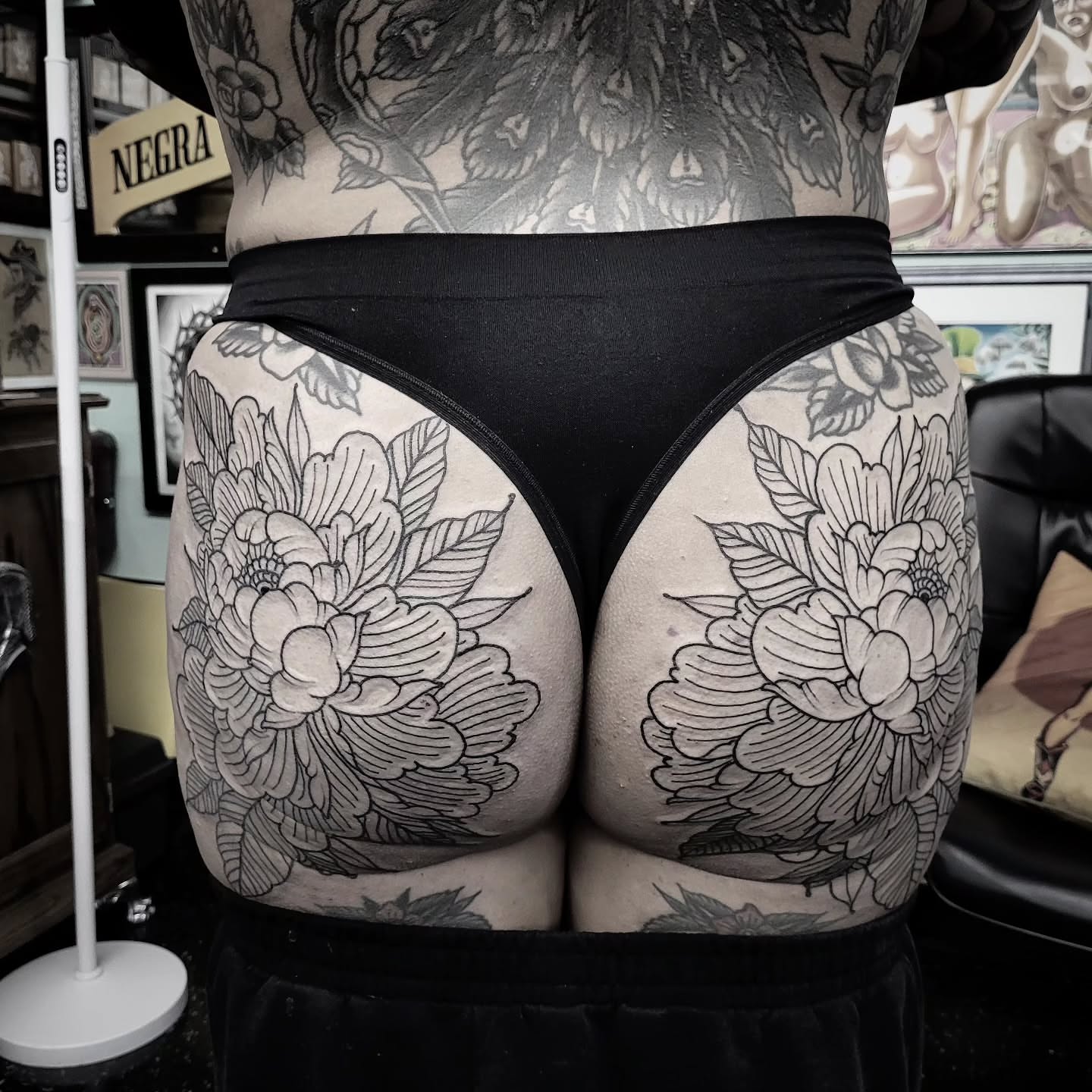 Tattoo by @werexwolf — black_and_grey