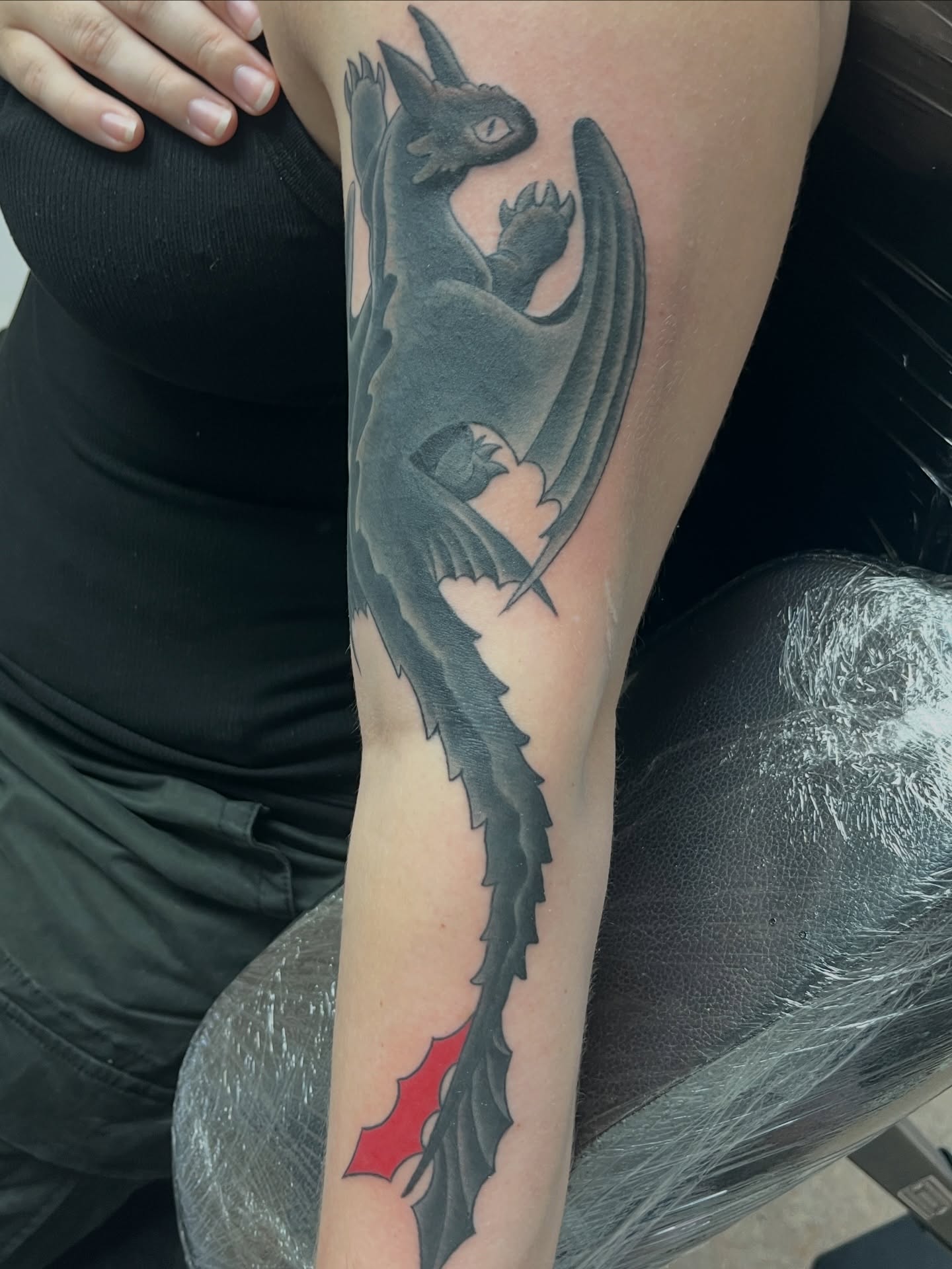 Tattoo by @birdy_tattoos — black_and_grey