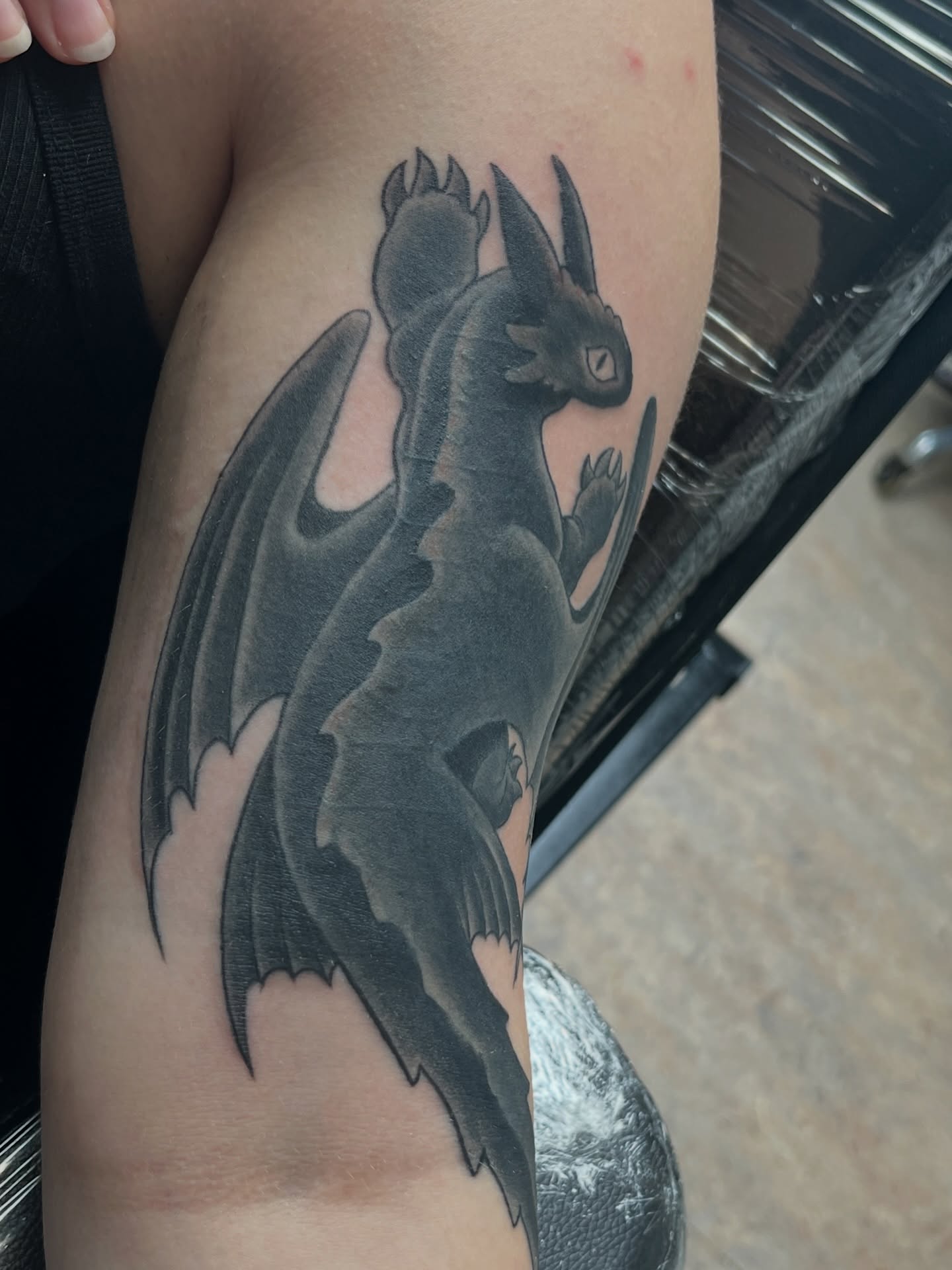 Tattoo by @birdy_tattoos — black_and_grey