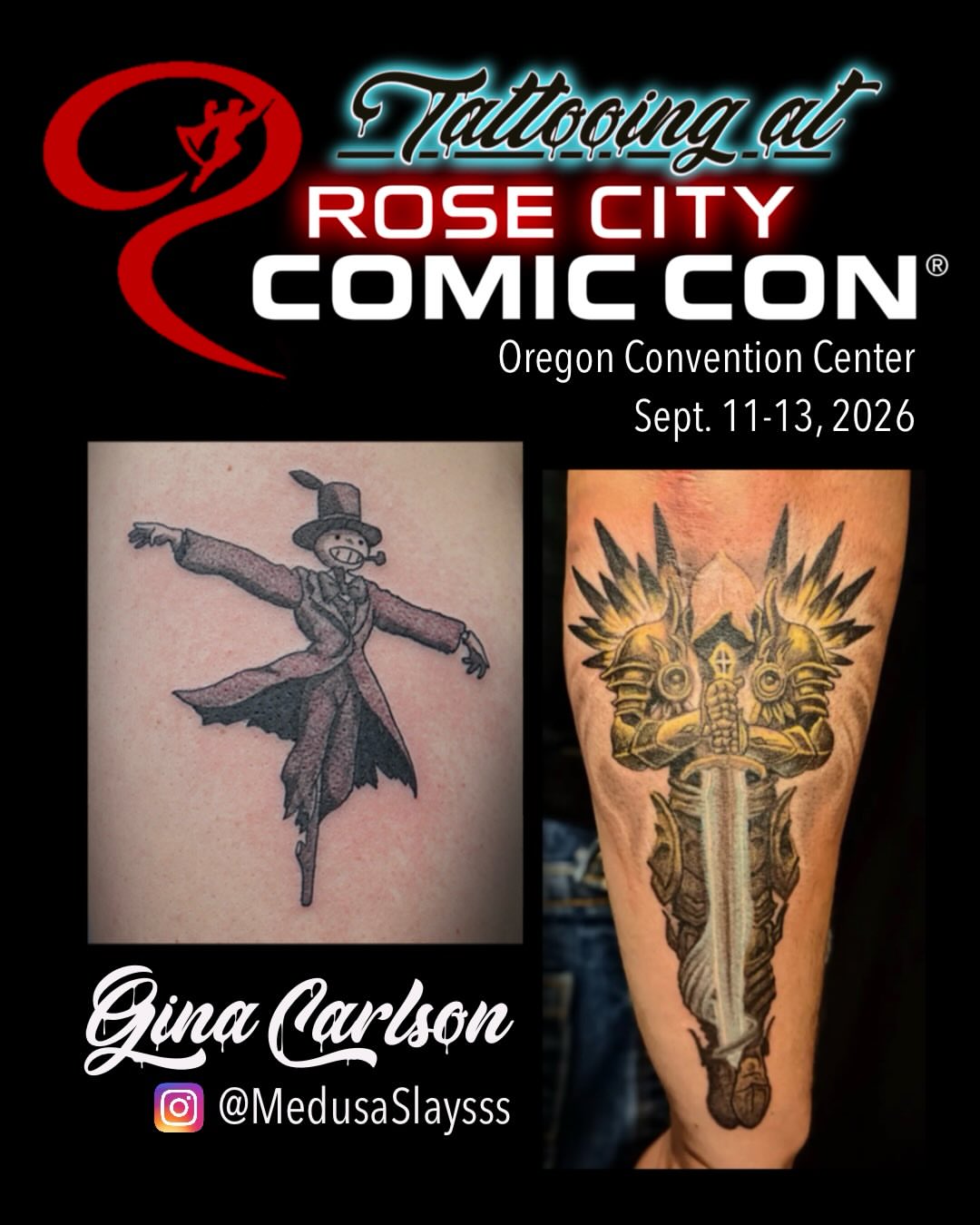 Scarecrow black and grey tattoo on the forearm by Gina Carlson
