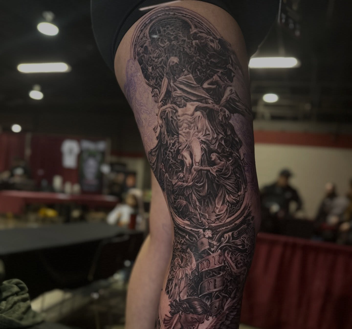Tattoo by @vudoo_tattoo — realism, black_and_grey