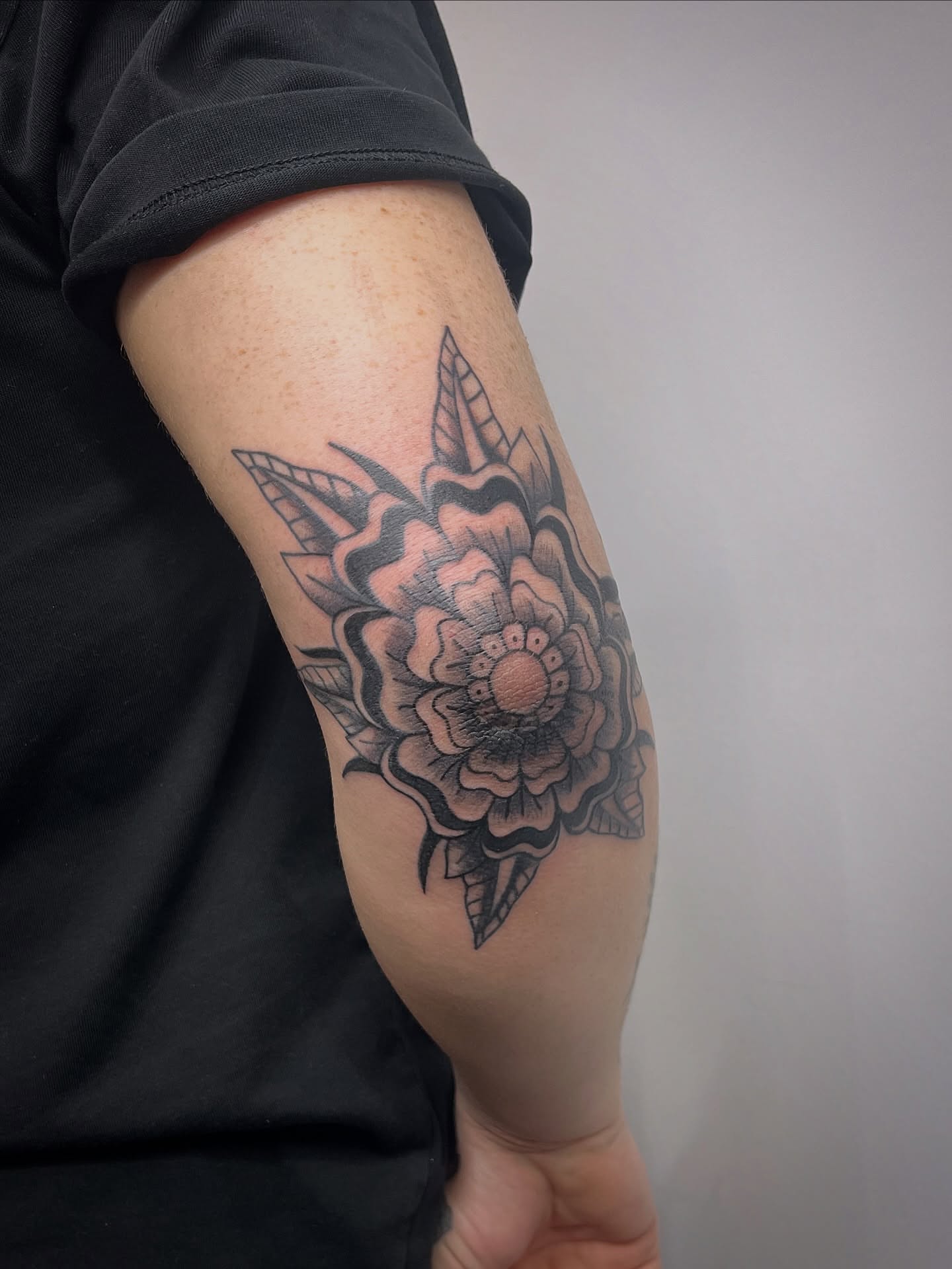Tattoo by @sailor_riot — black_and_grey