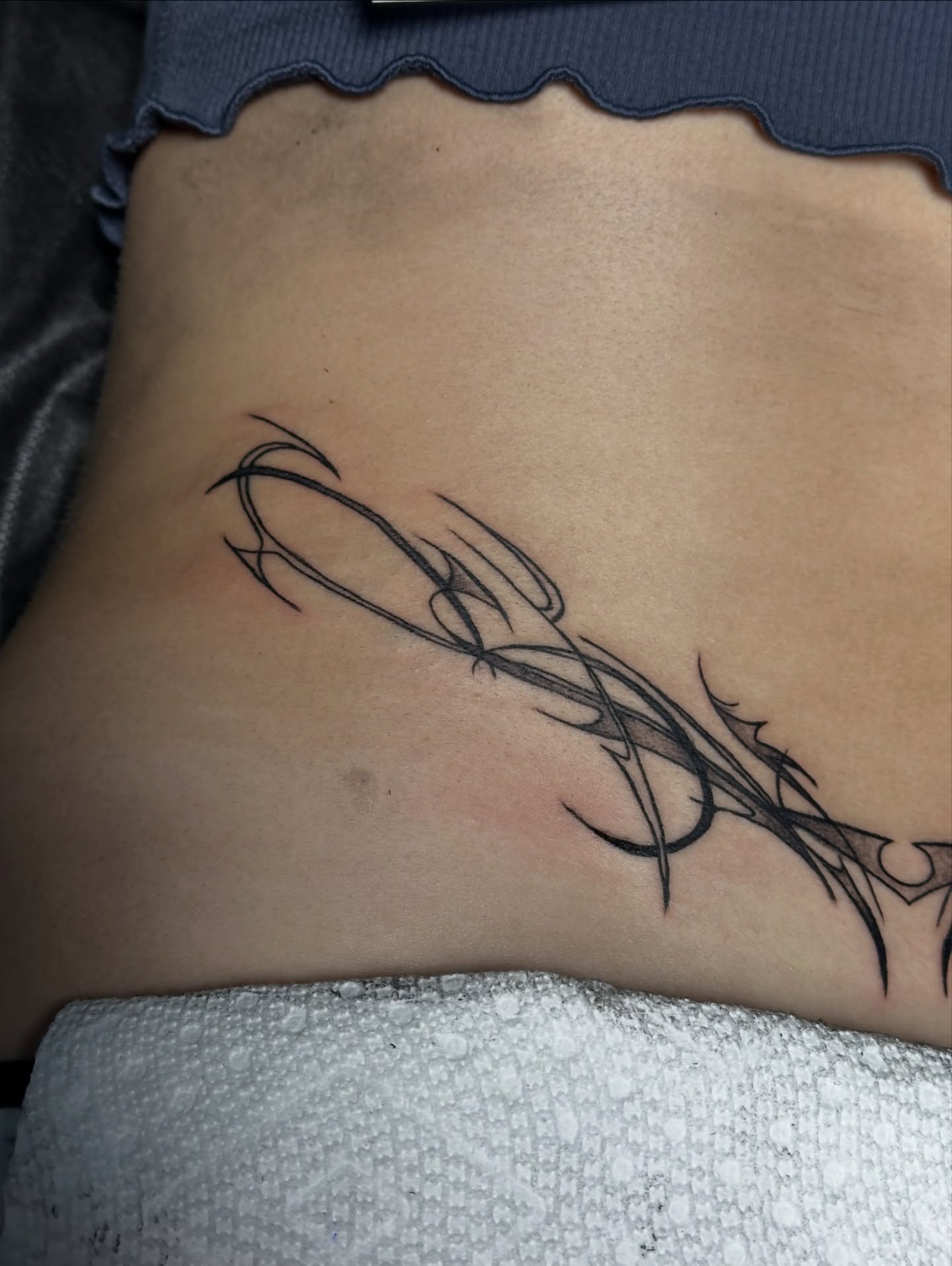 Tattoo by @gabby_la_piercer — black_and_grey