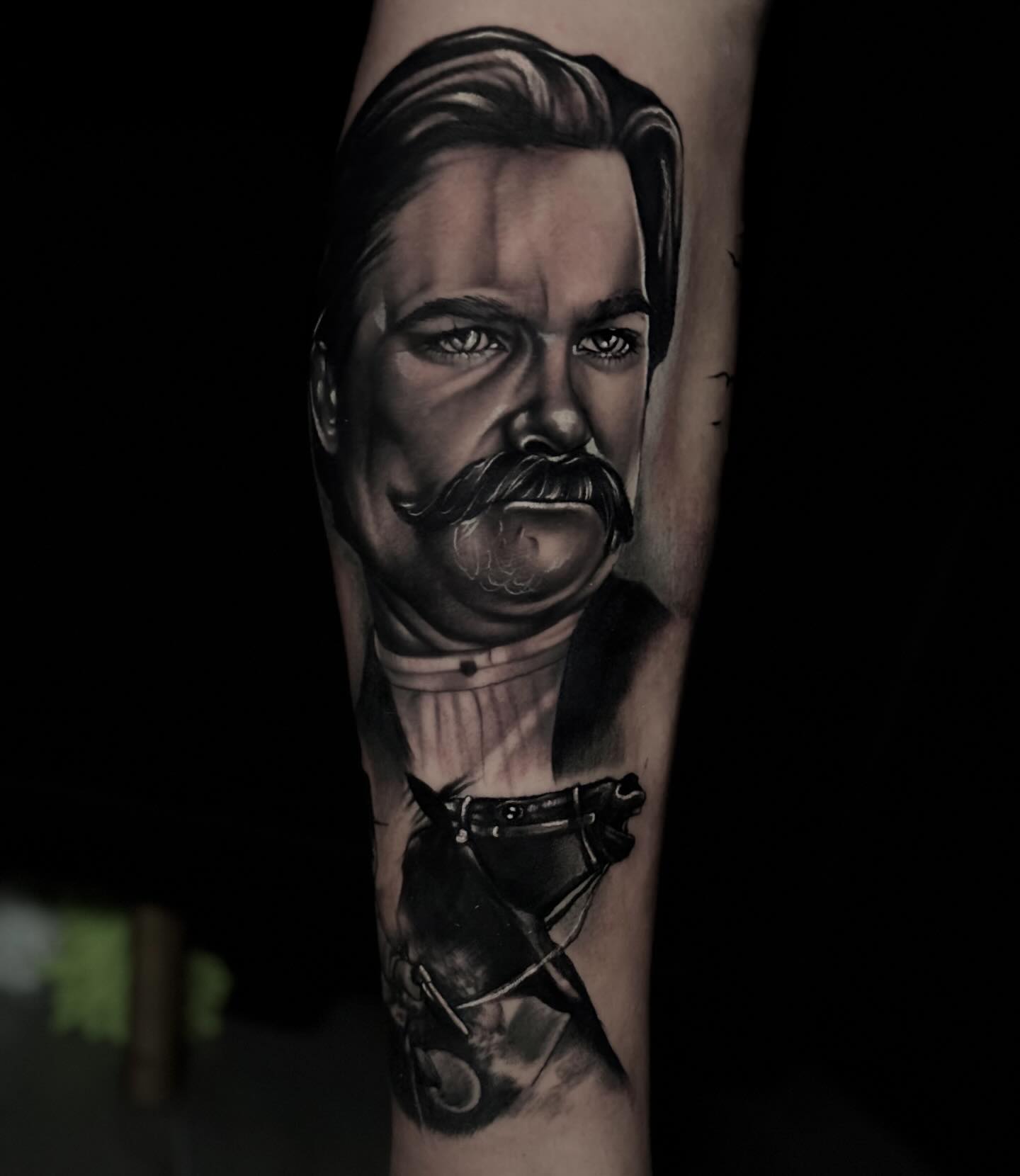 Tattoo by @kat_tattooer — realism, black_and_grey
