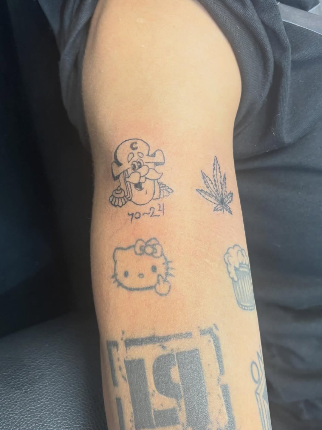 Minimalist tattoo on the forearm by Syneca Wilson, Acton, Massachusetts