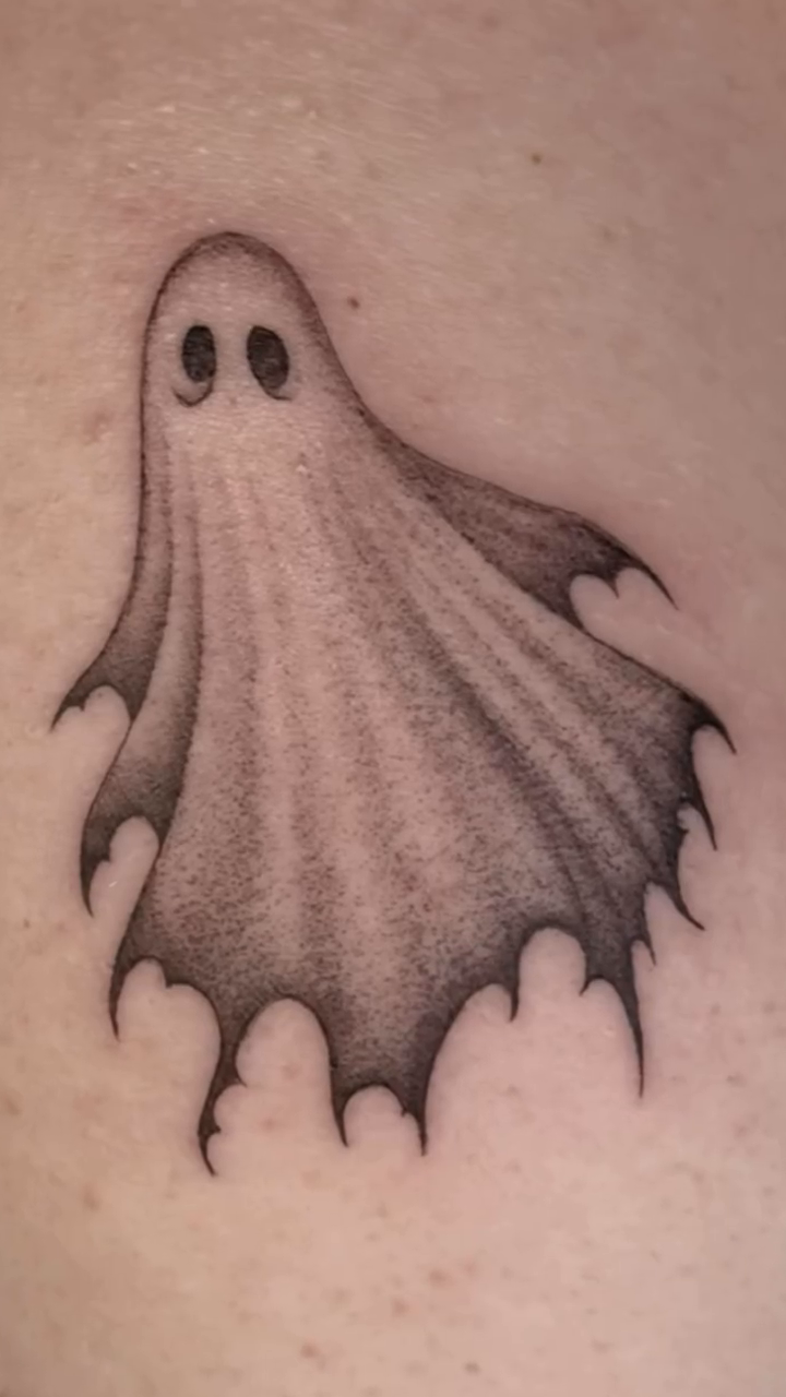 Tattoo by @carmensdarkgallery — black_and_grey, dotwork