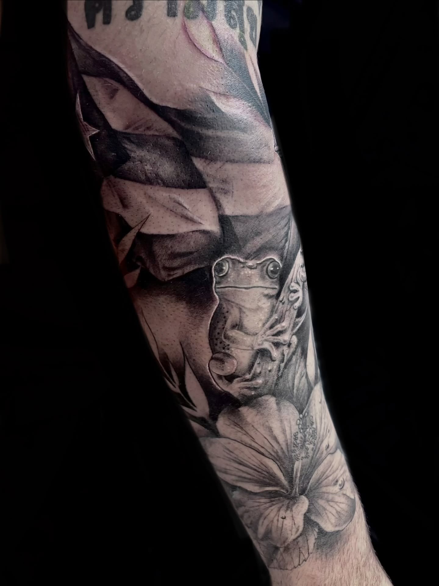 Tattoo by @katscratchtattooss — black_and_grey, realism