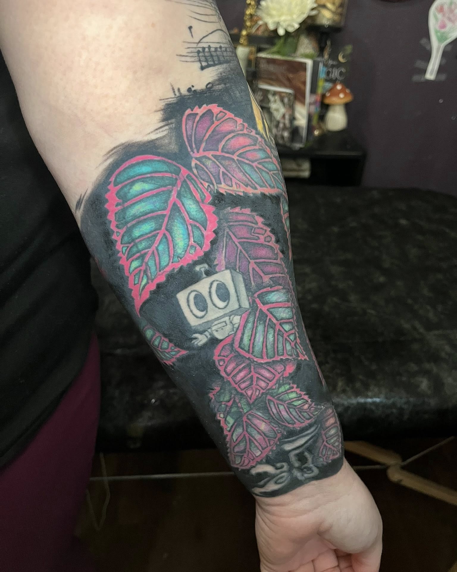 Tattoo by @opal_owl_tattoos — new_school, illustrative