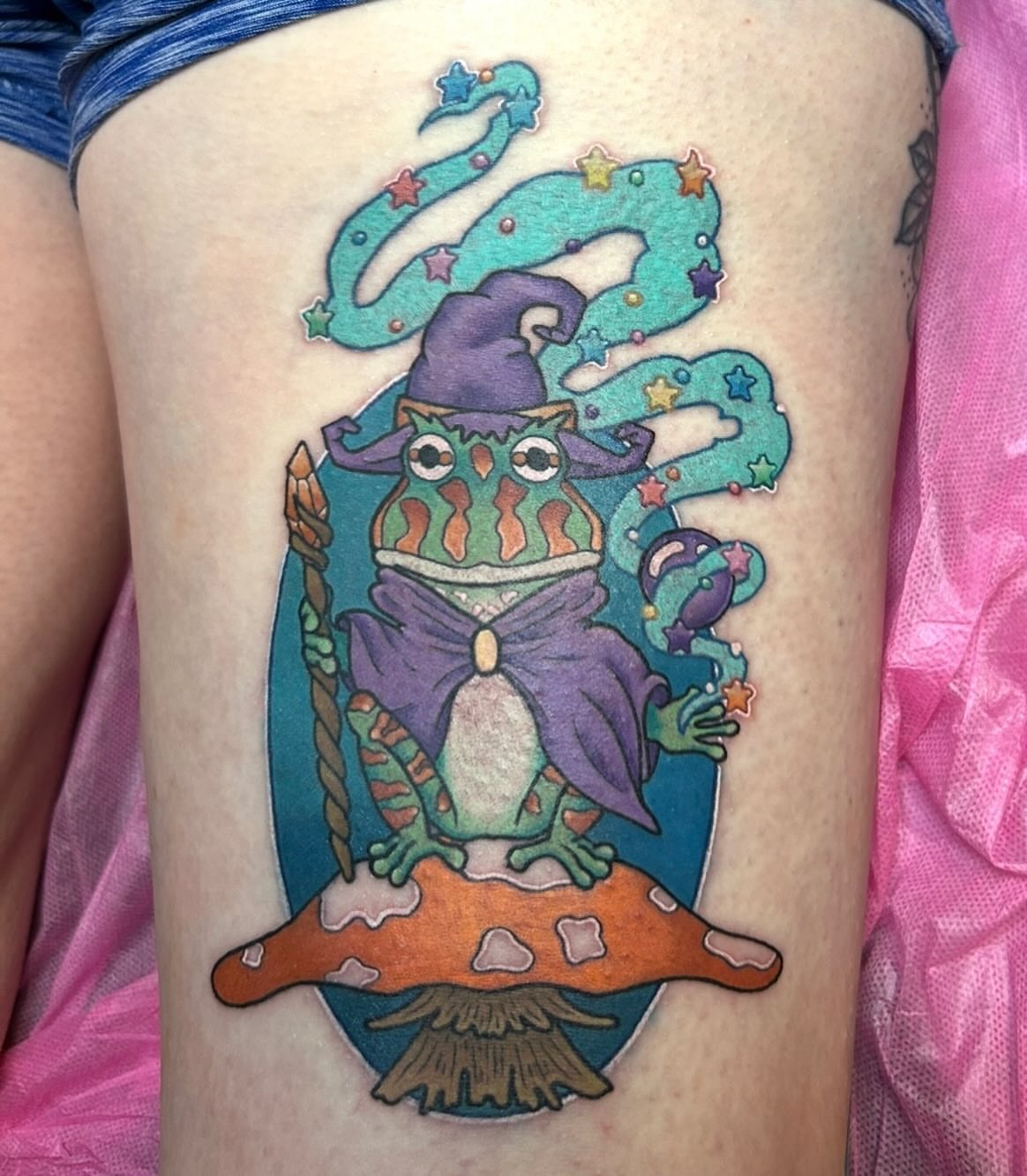 Tattoo by @little.inkedfaerie — illustrative, surrealism