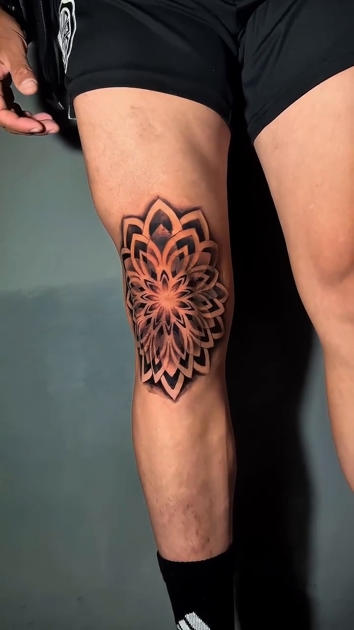 Tattoo by @sebastrussy — geometric, dotwork