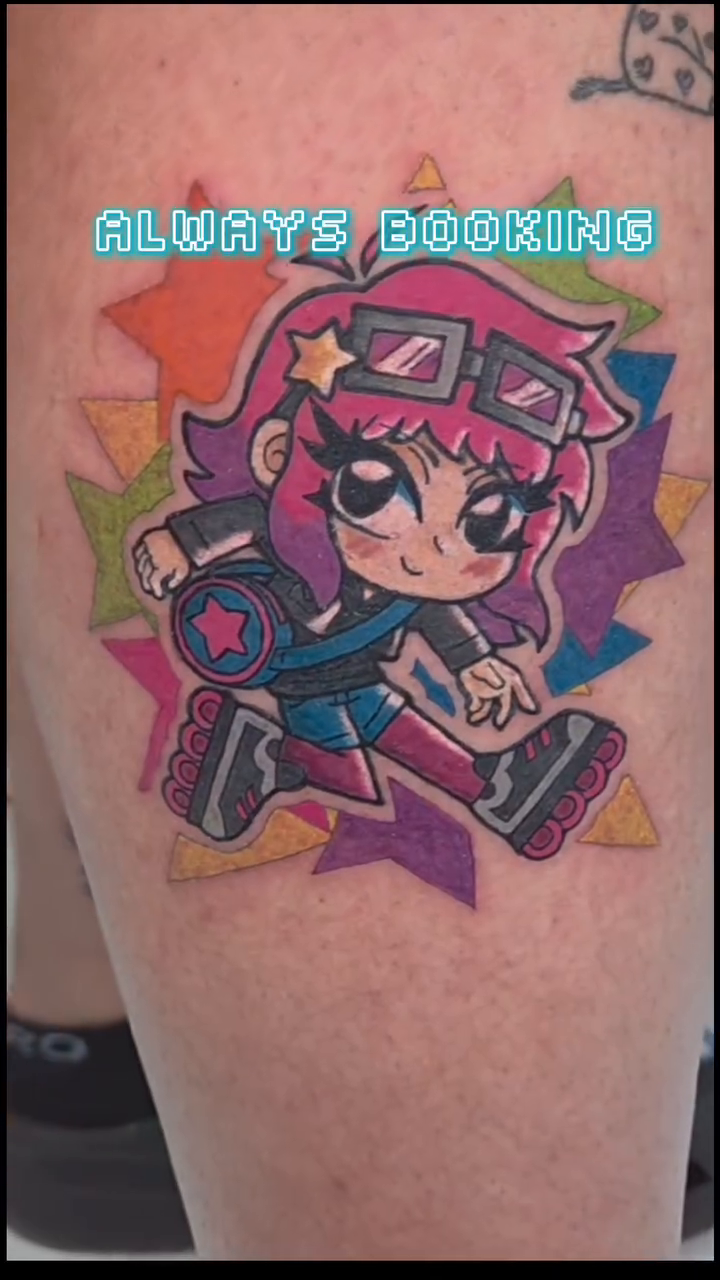Tattoo by @sleepywitchink — anime