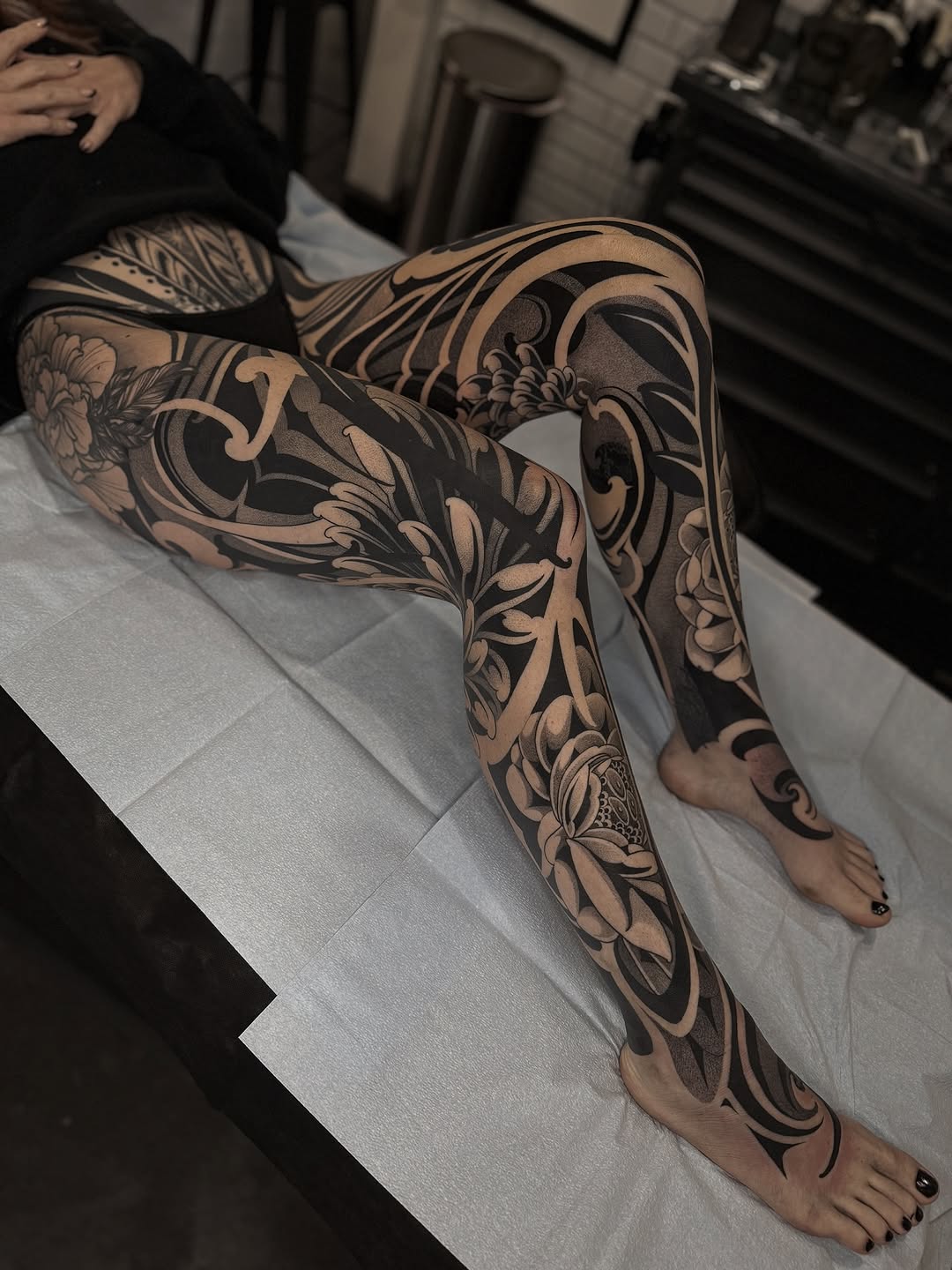 Tattoo by @zachdonn — blackwork, ornamental