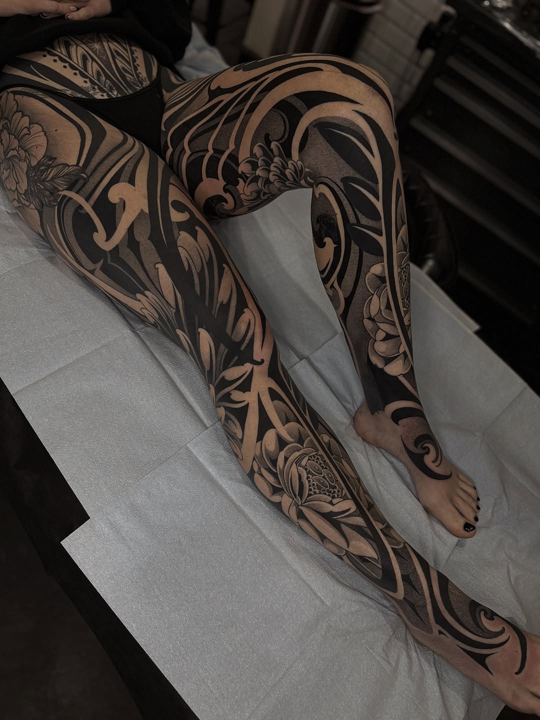 Tattoo by @zachdonn — blackwork, ornamental