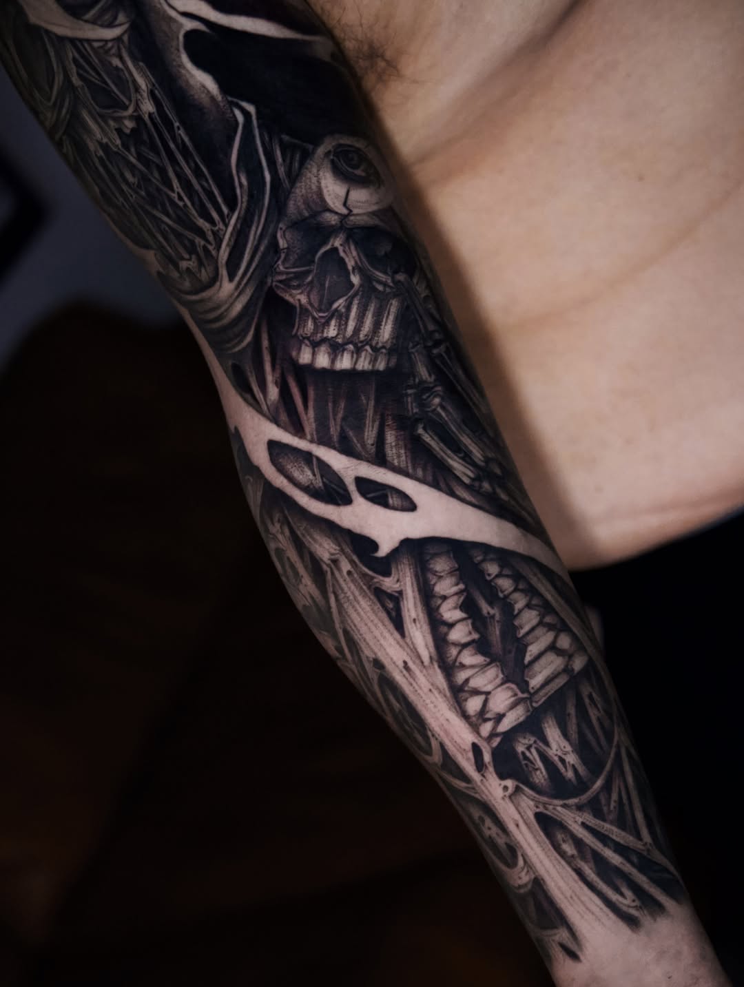 Tattoo by @tattooxklo โ realism, black_and_grey