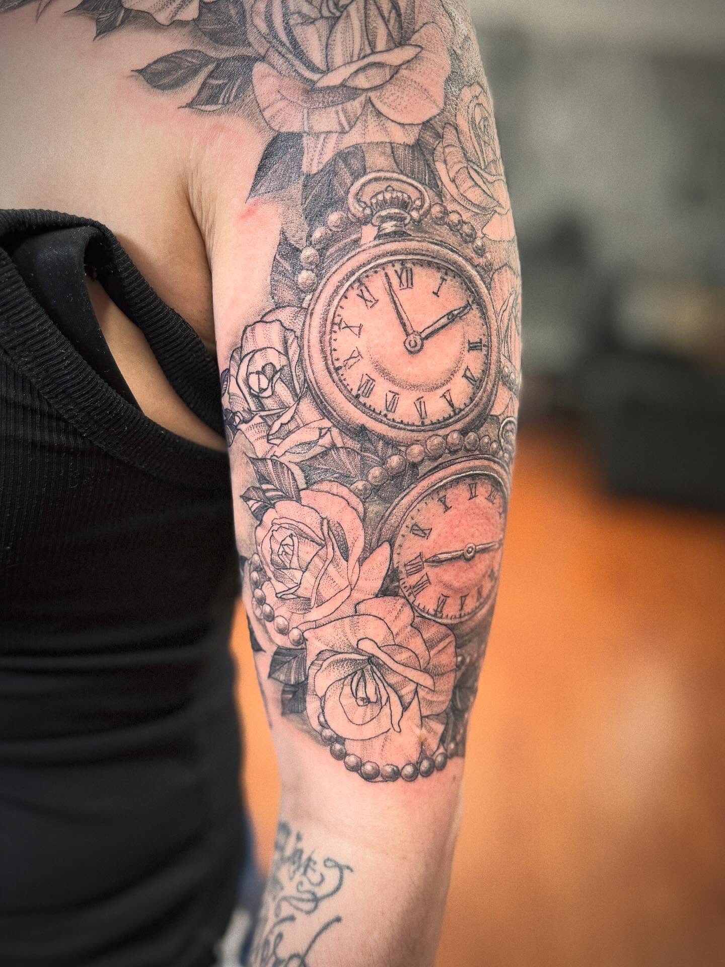 Tattoo by @tosh.pointo.tattoos — black_and_grey, realism