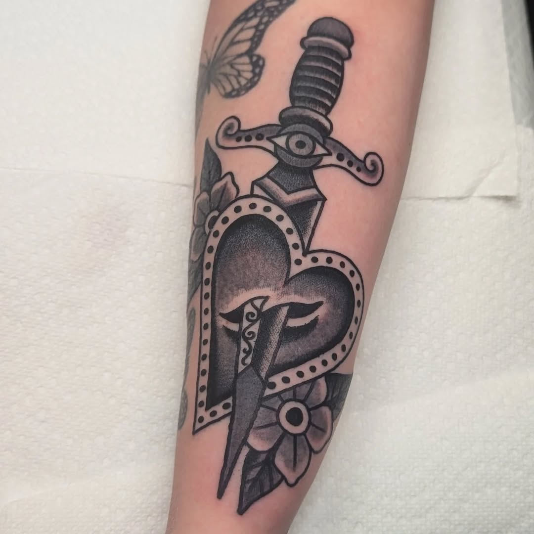 Tattoo by @zapmeistertattoo — american_traditional, black_and_grey