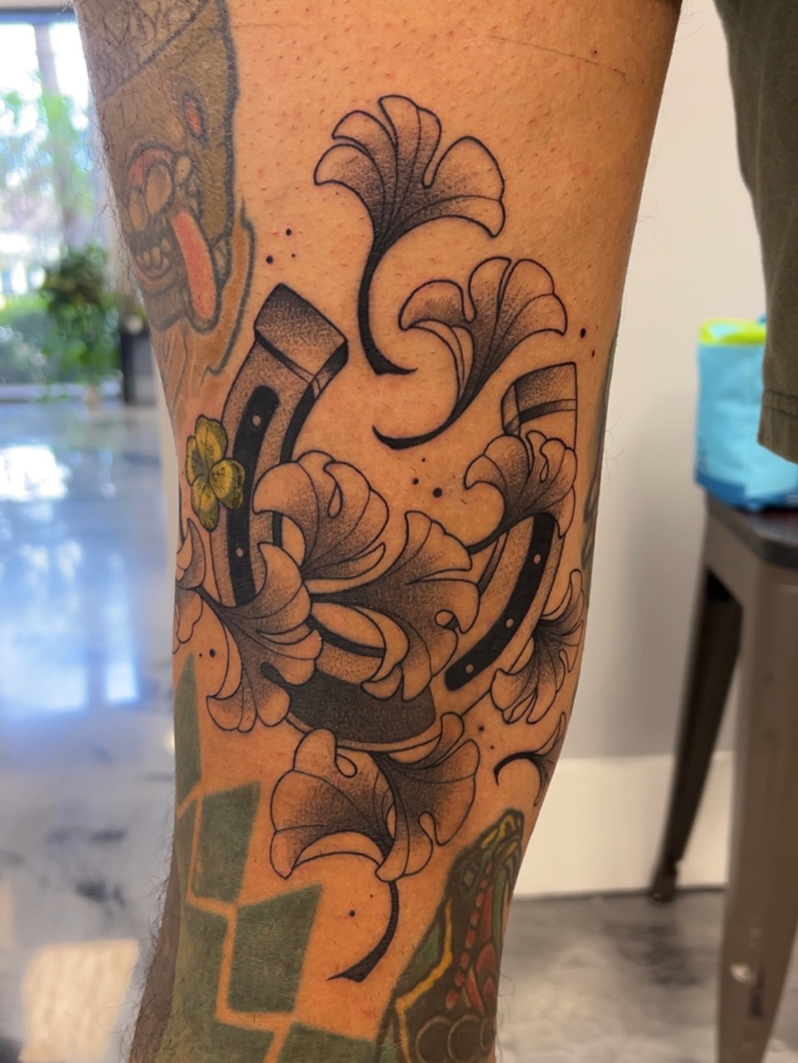 Tattoo by @zoeysageink — dotwork, black_and_grey