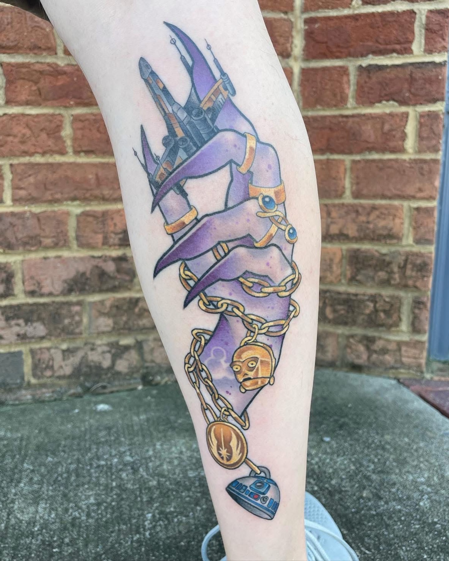 Star wars new school tattoo on the forearm by Sam Castro