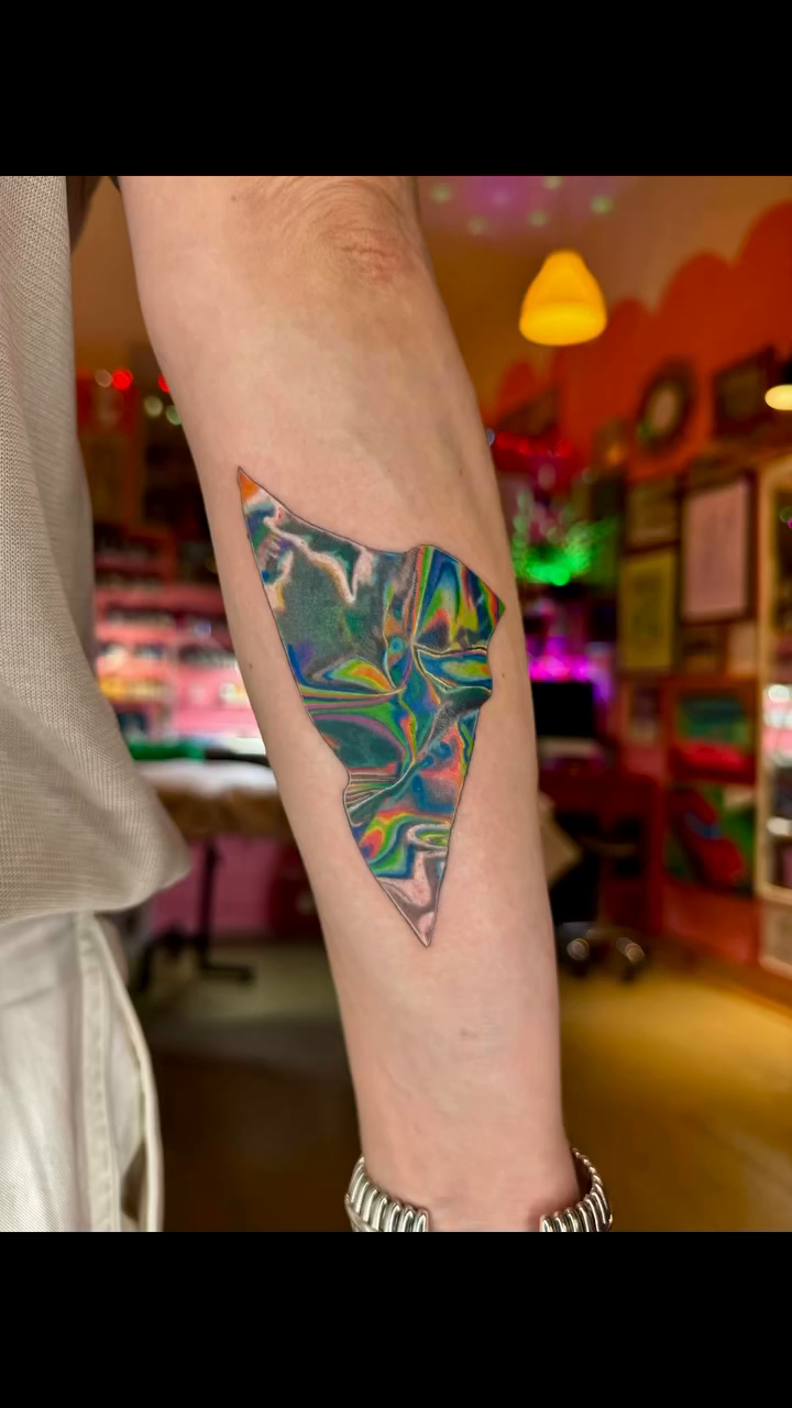 Tattoo by @shannoneperry — geometric, watercolor