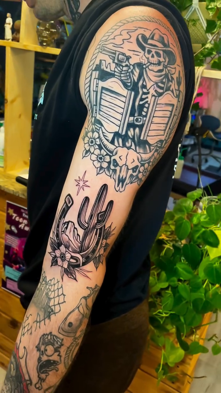 Tattoo by @devzdude — american_traditional, black_and_grey