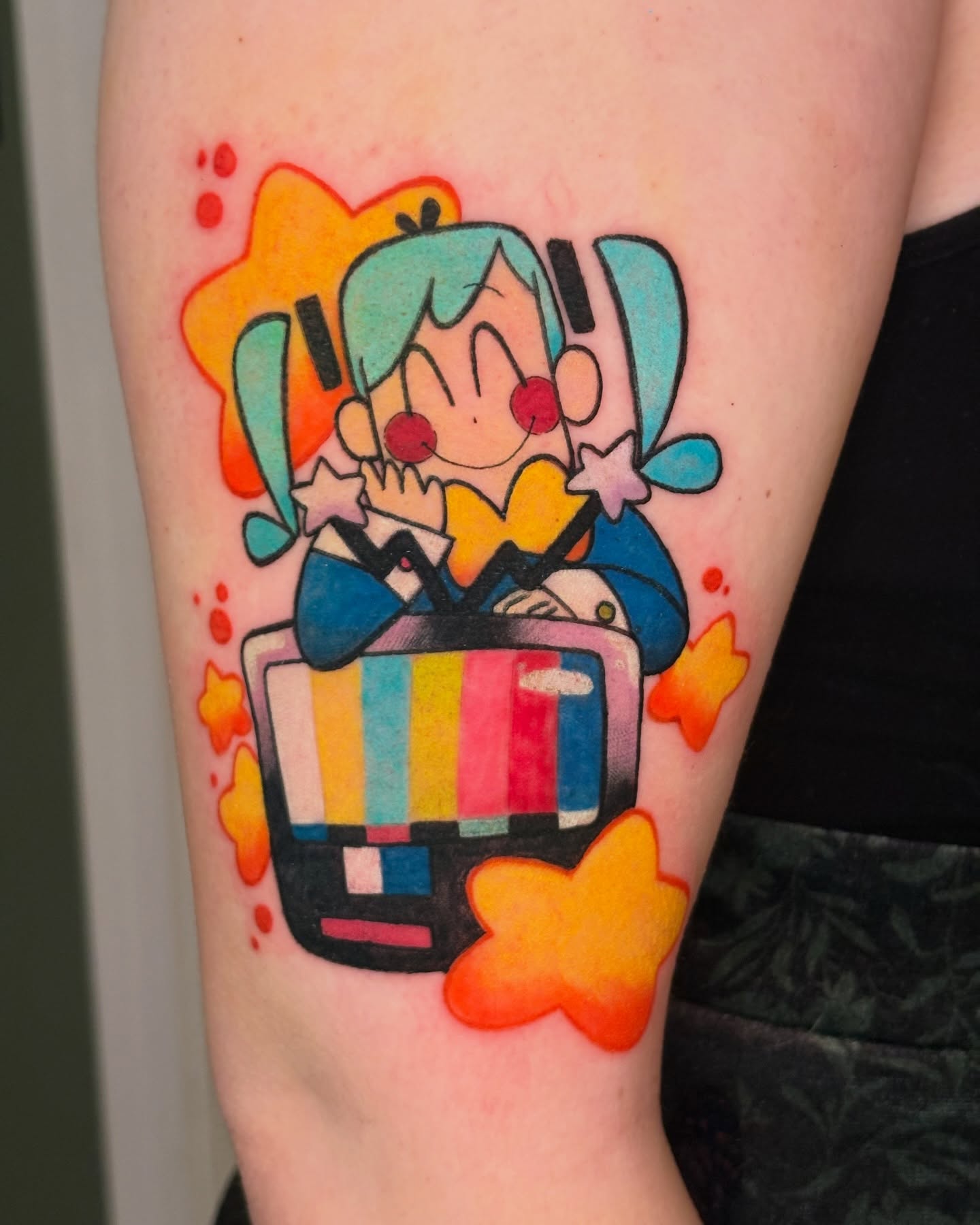 Tattoo by @folktaletattoo — anime, watercolor