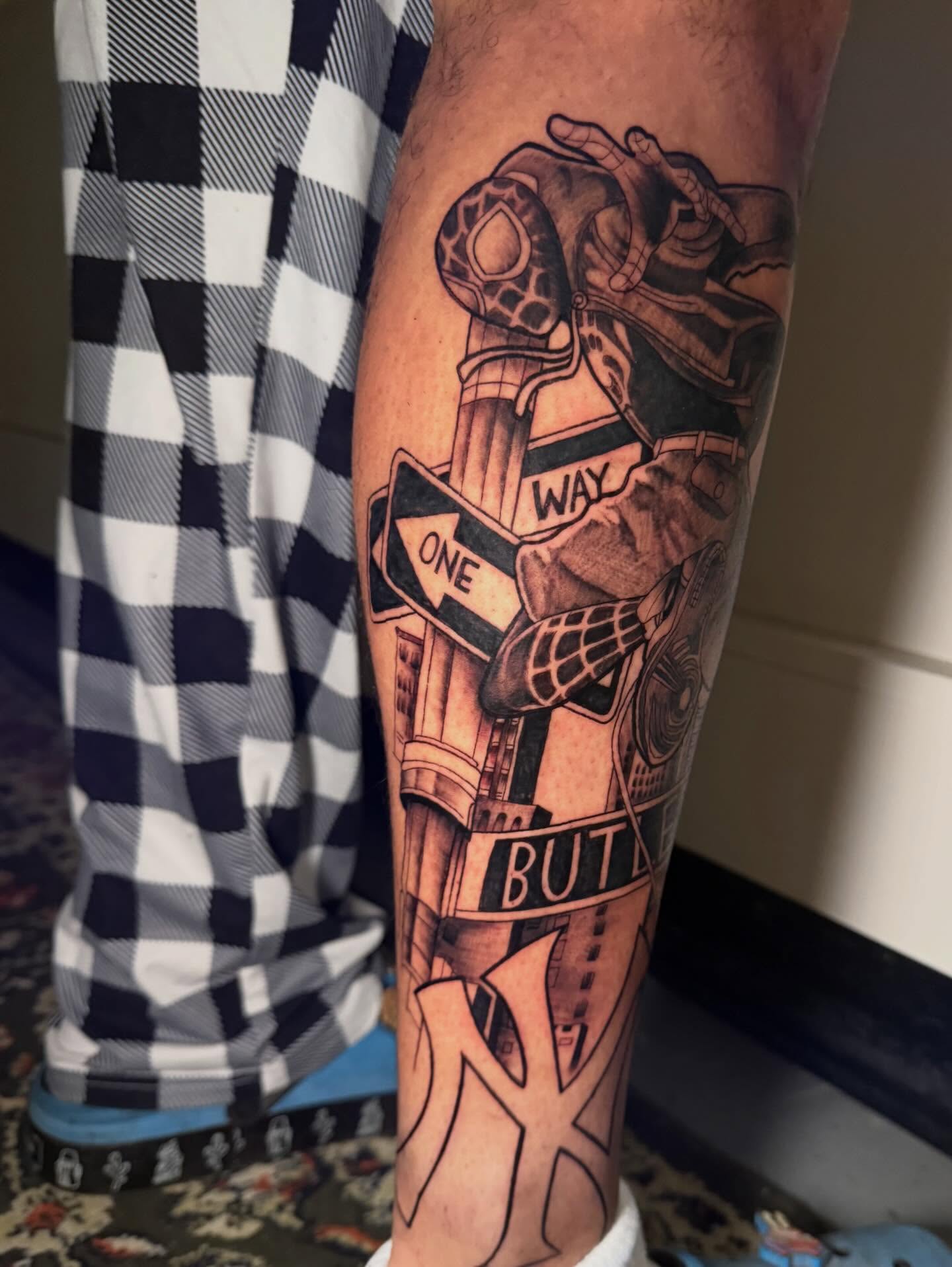 Tattoo by @ava_defalco — black_and_grey, realism