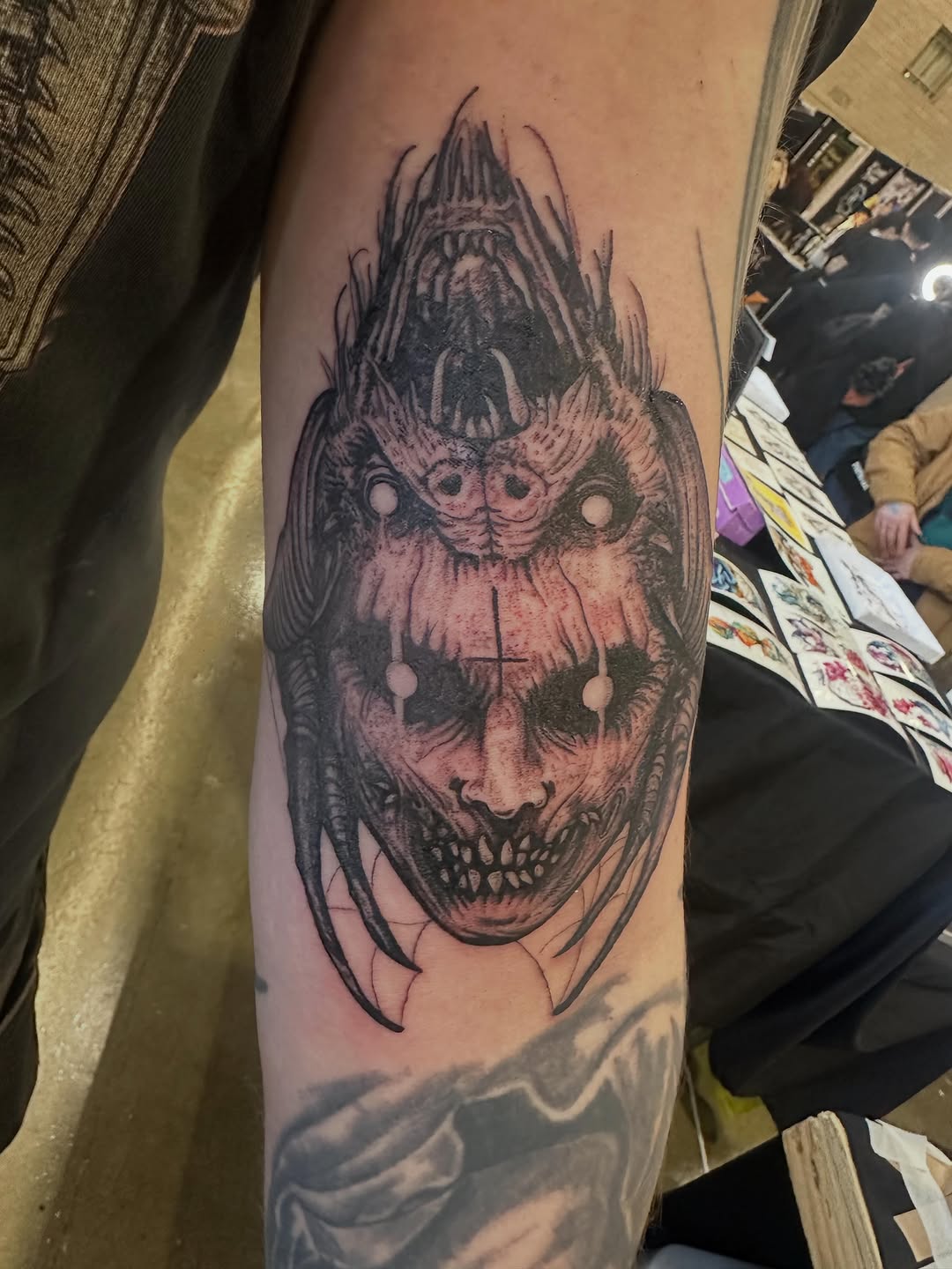 Tattoo by @lenca_art — dark_realism, black_and_grey