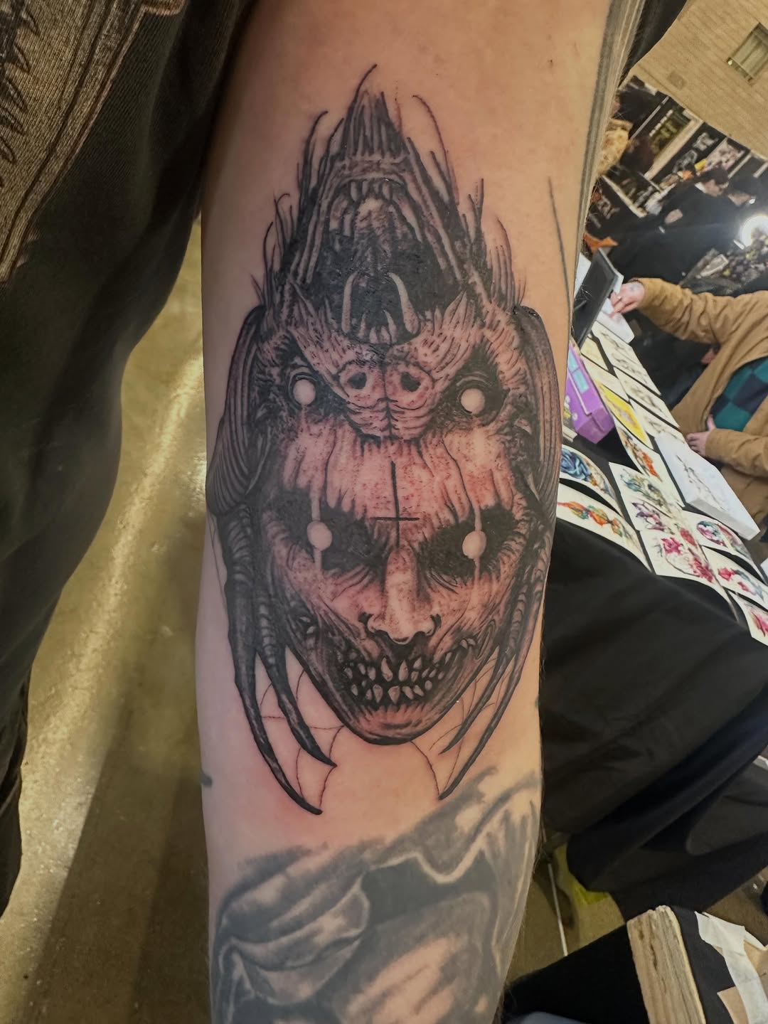 Tattoo by @lenca_art — dark_realism, blackwork